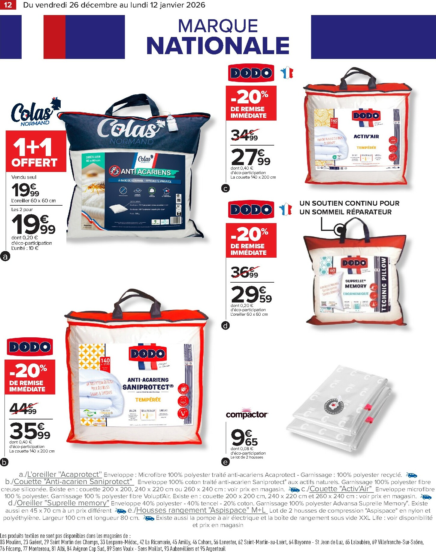 carrefour - Catalogue Carrefour - Le Blanc valable du 26/12 au 12/01 - page: 14