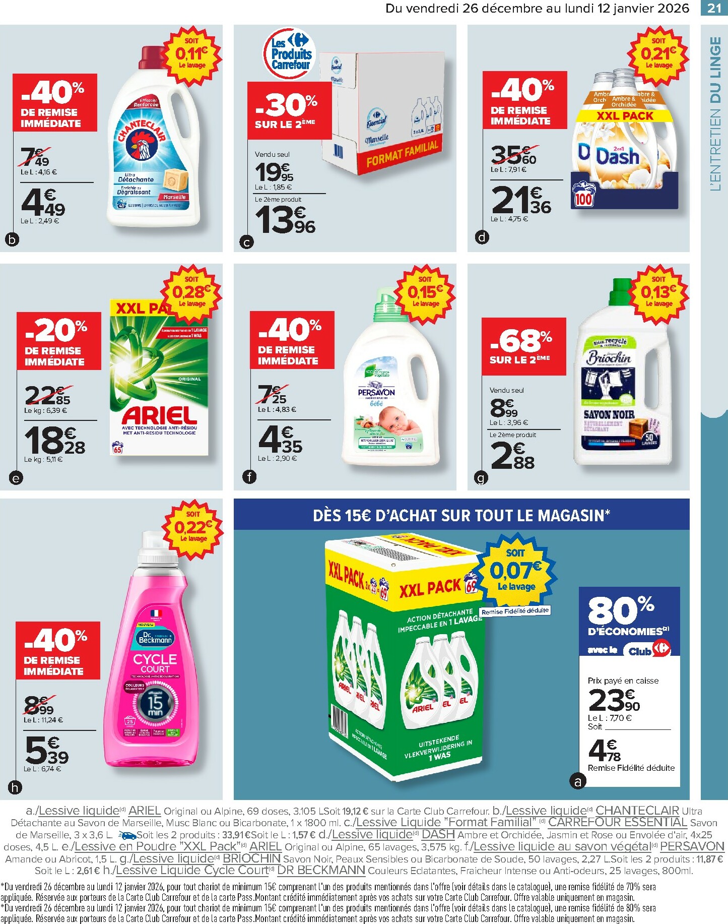 carrefour - Catalogue Carrefour - Le Blanc valable du 26/12 au 12/01 - page: 23