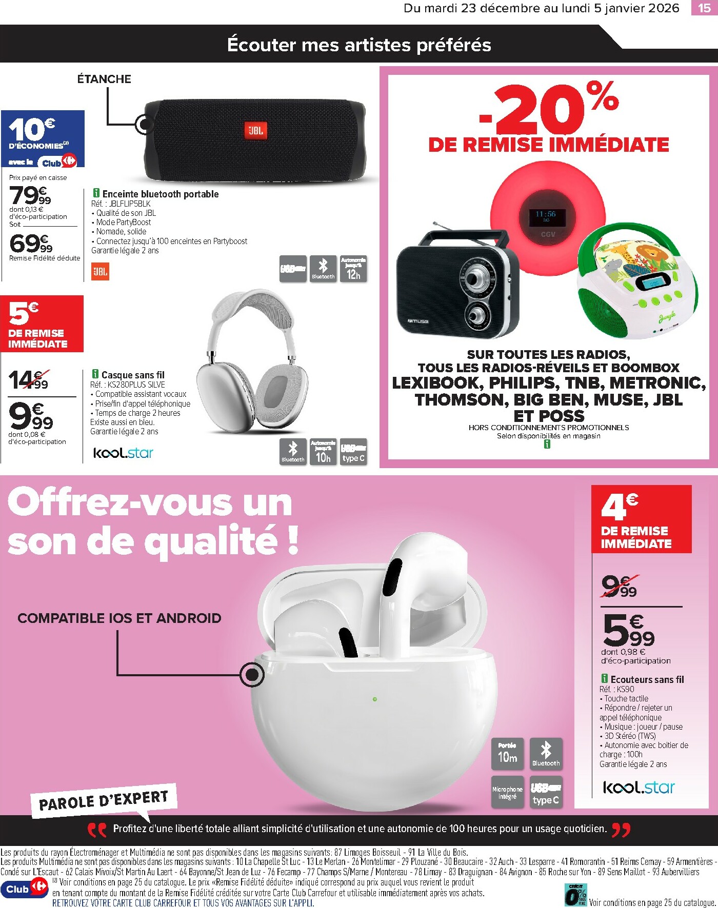 carrefour - Catalogue Carrefour - Électroménager valable du 23/12 au 05/01 - page: 17