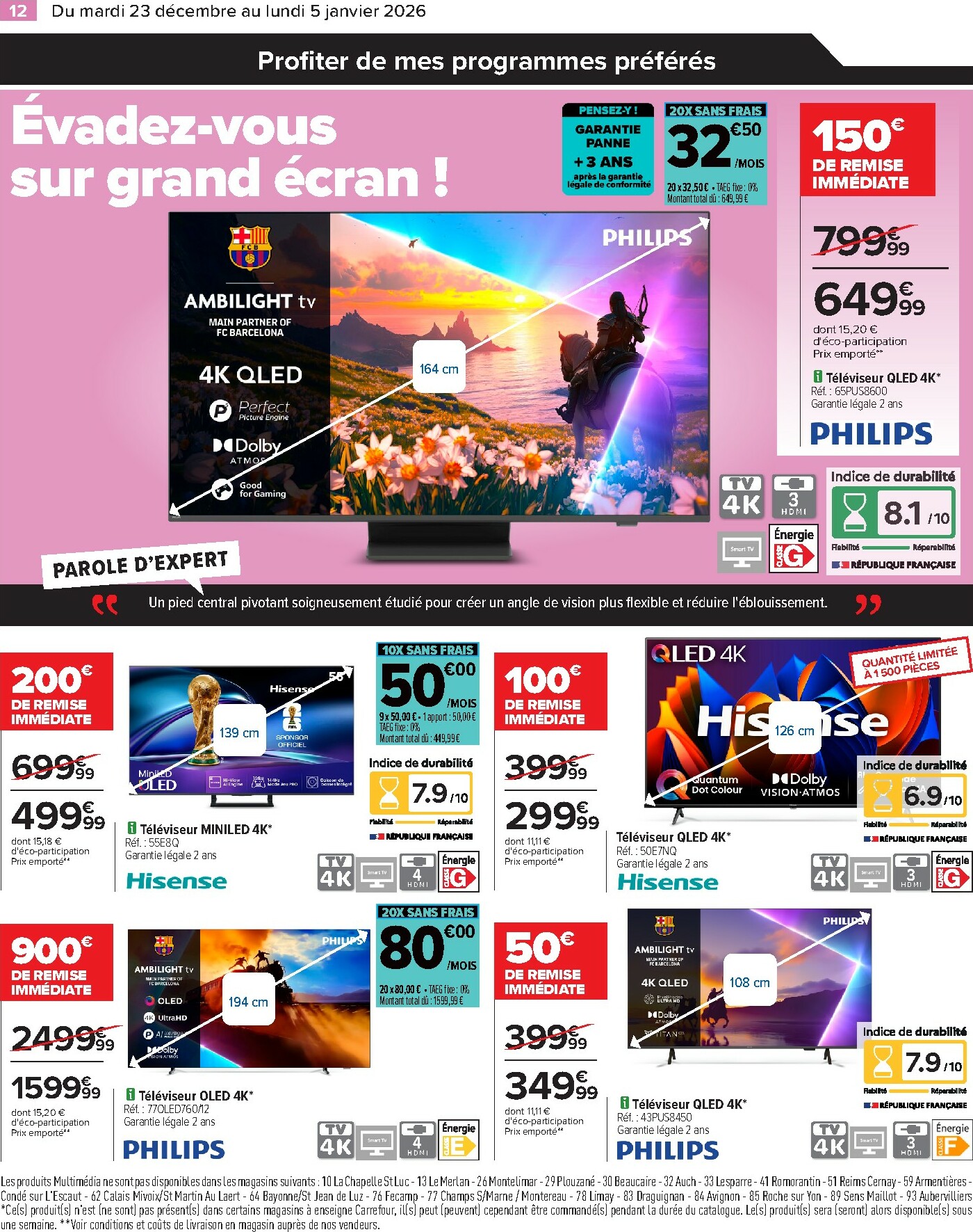 carrefour - Catalogue Carrefour - Électroménager valable du 23/12 au 05/01 - page: 14
