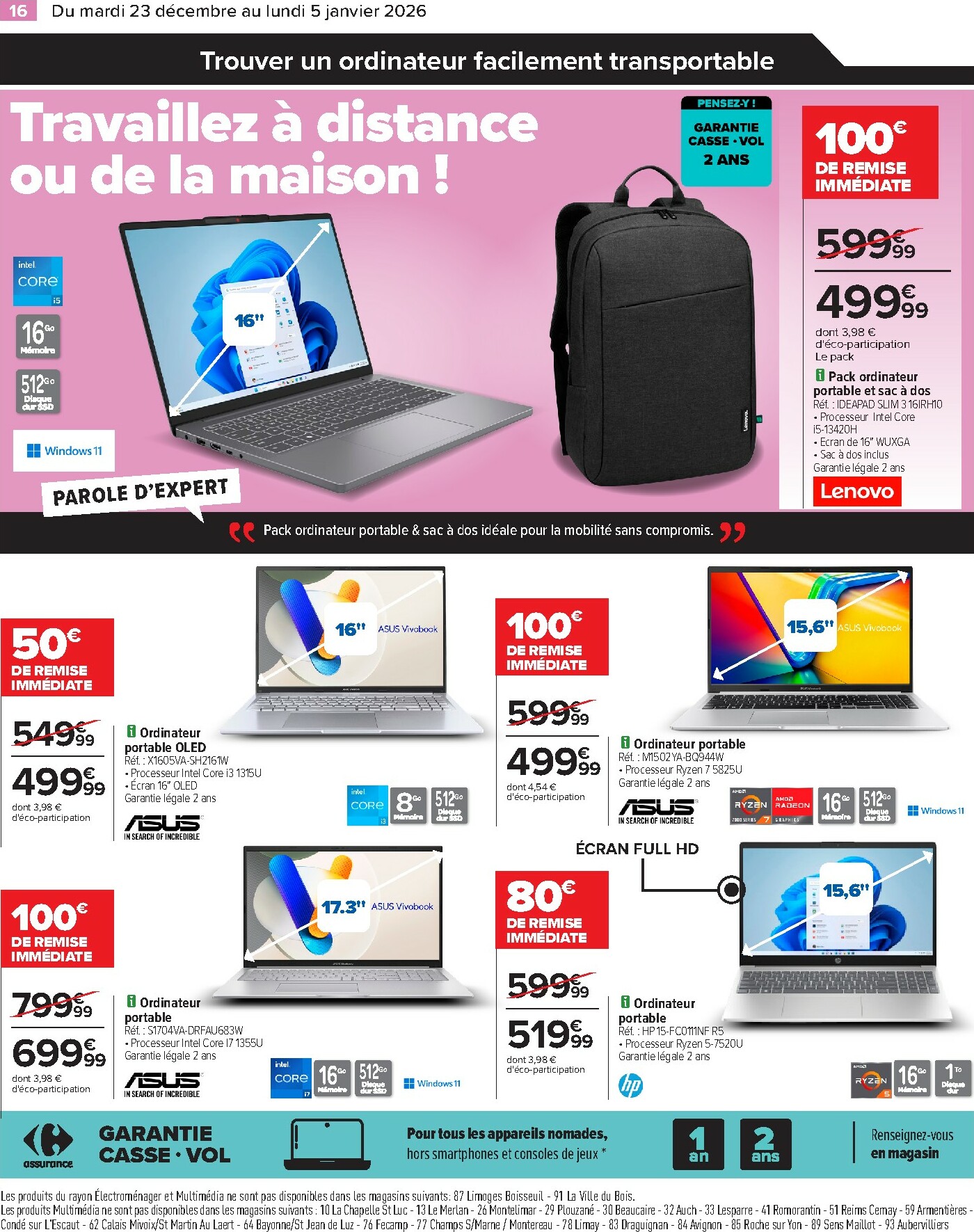 carrefour - Catalogue Carrefour - Électroménager valable du 23/12 au 05/01 - page: 18
