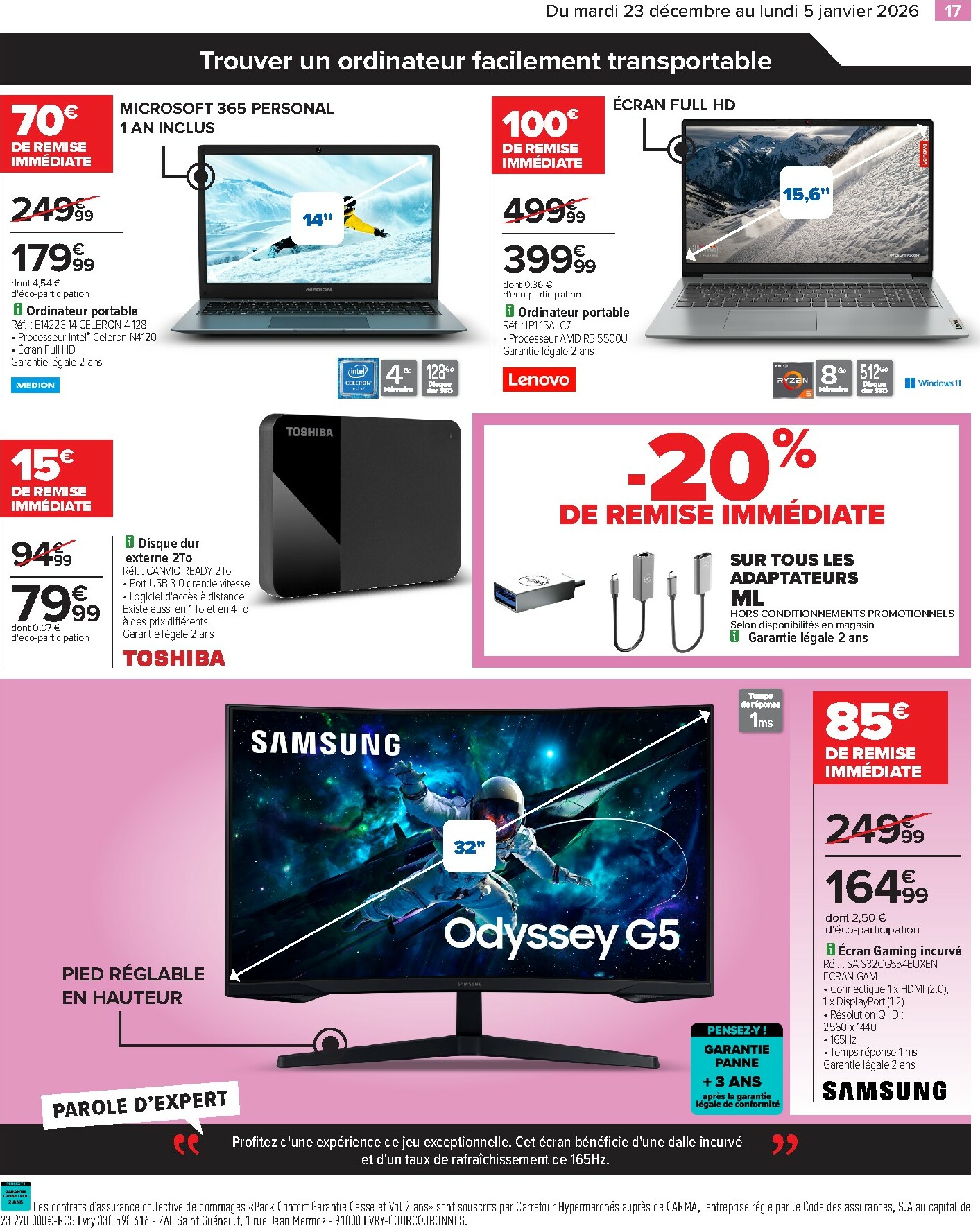 carrefour - Catalogue Carrefour - Électroménager valable du 23/12 au 05/01 - page: 19