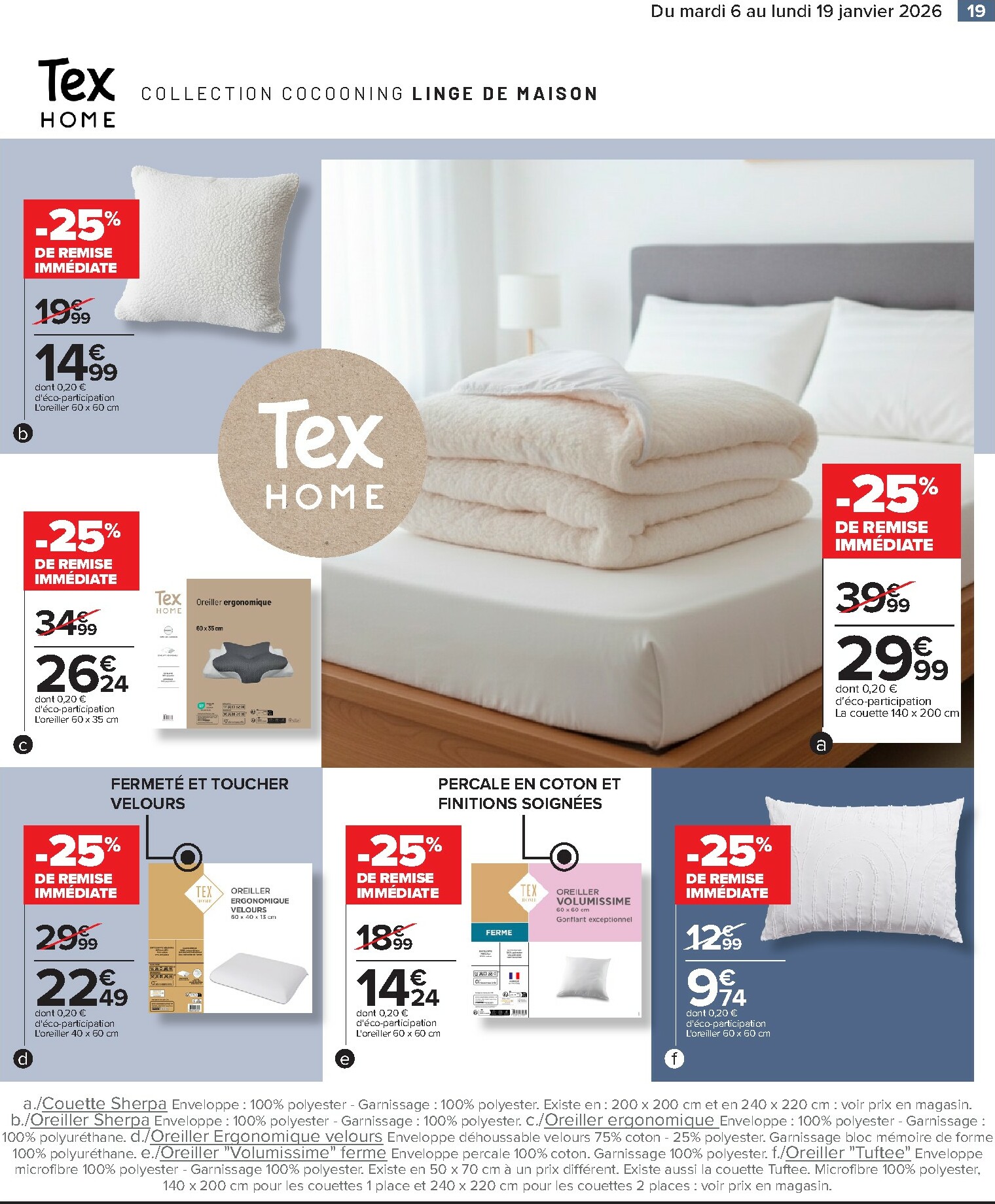 carrefour - Catalogue Carrefour - Spécial Cocooning valable du 06/01 au 19/01 - page: 19