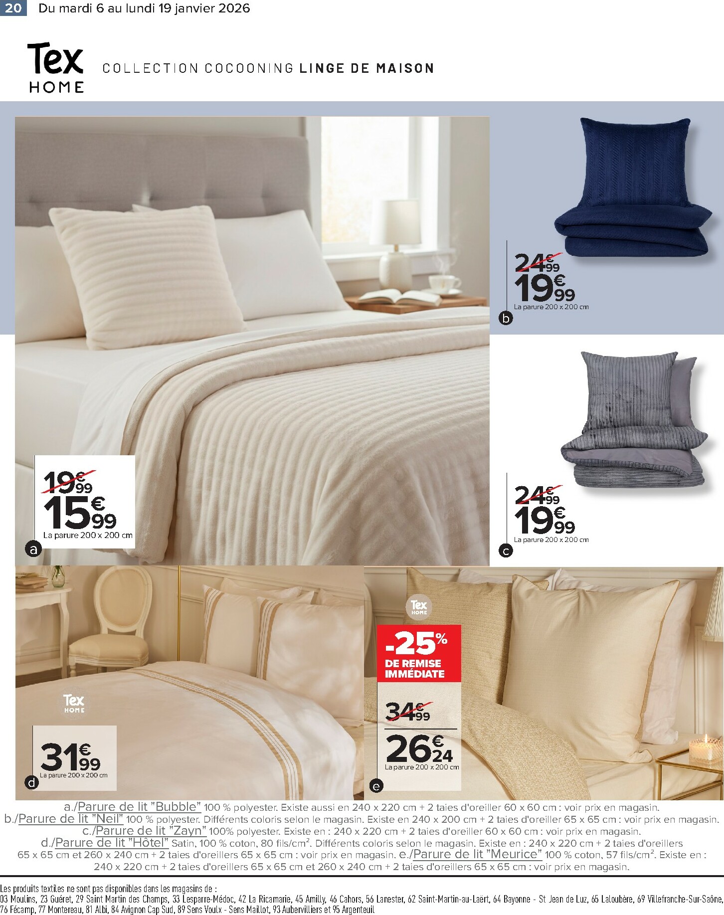 carrefour - Catalogue Carrefour - Spécial Cocooning valable du 06/01 au 19/01 - page: 20