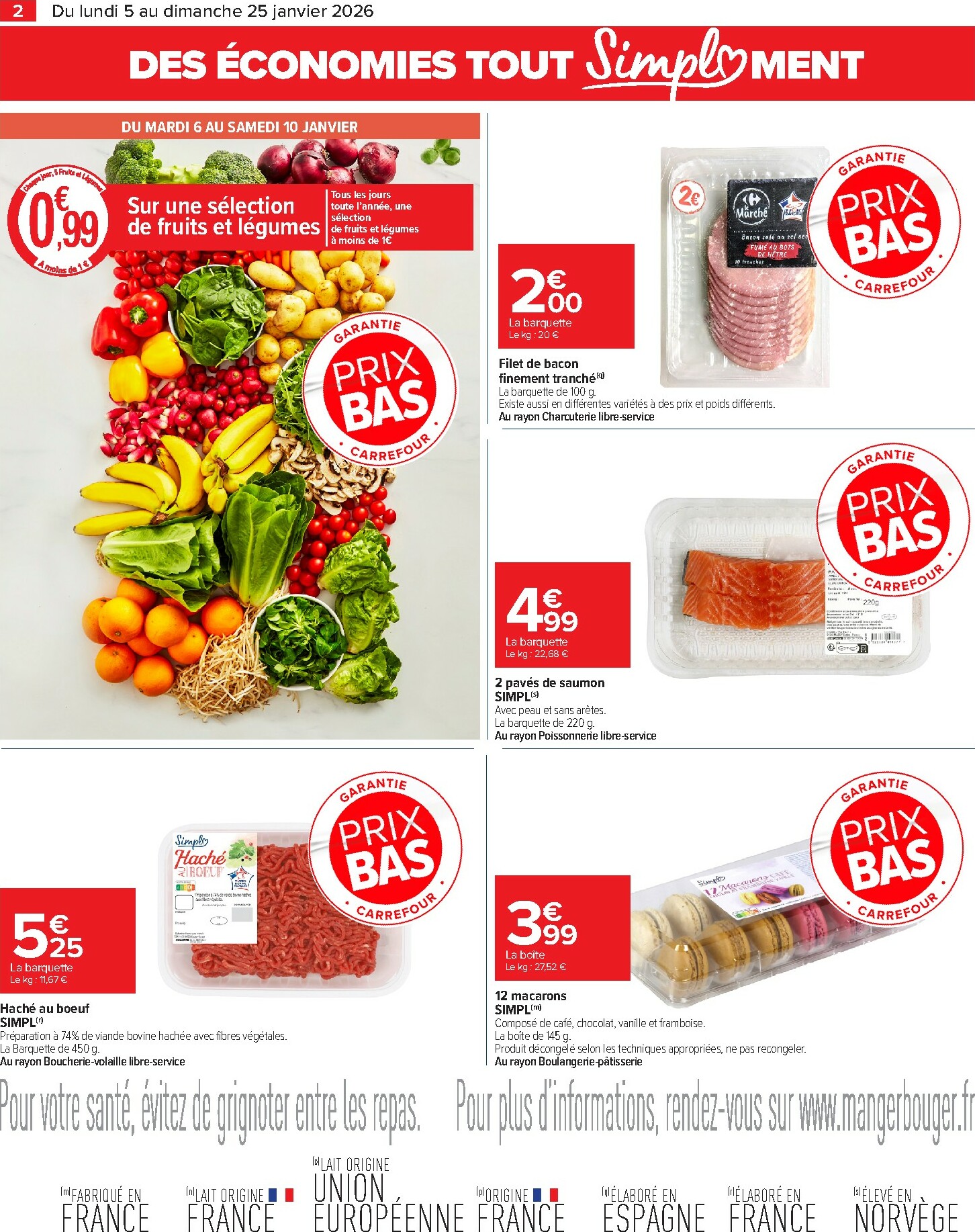 carrefour - Catalogue Carrefour - Tout Simplement valable du 05/01 au 25/01 - page: 2