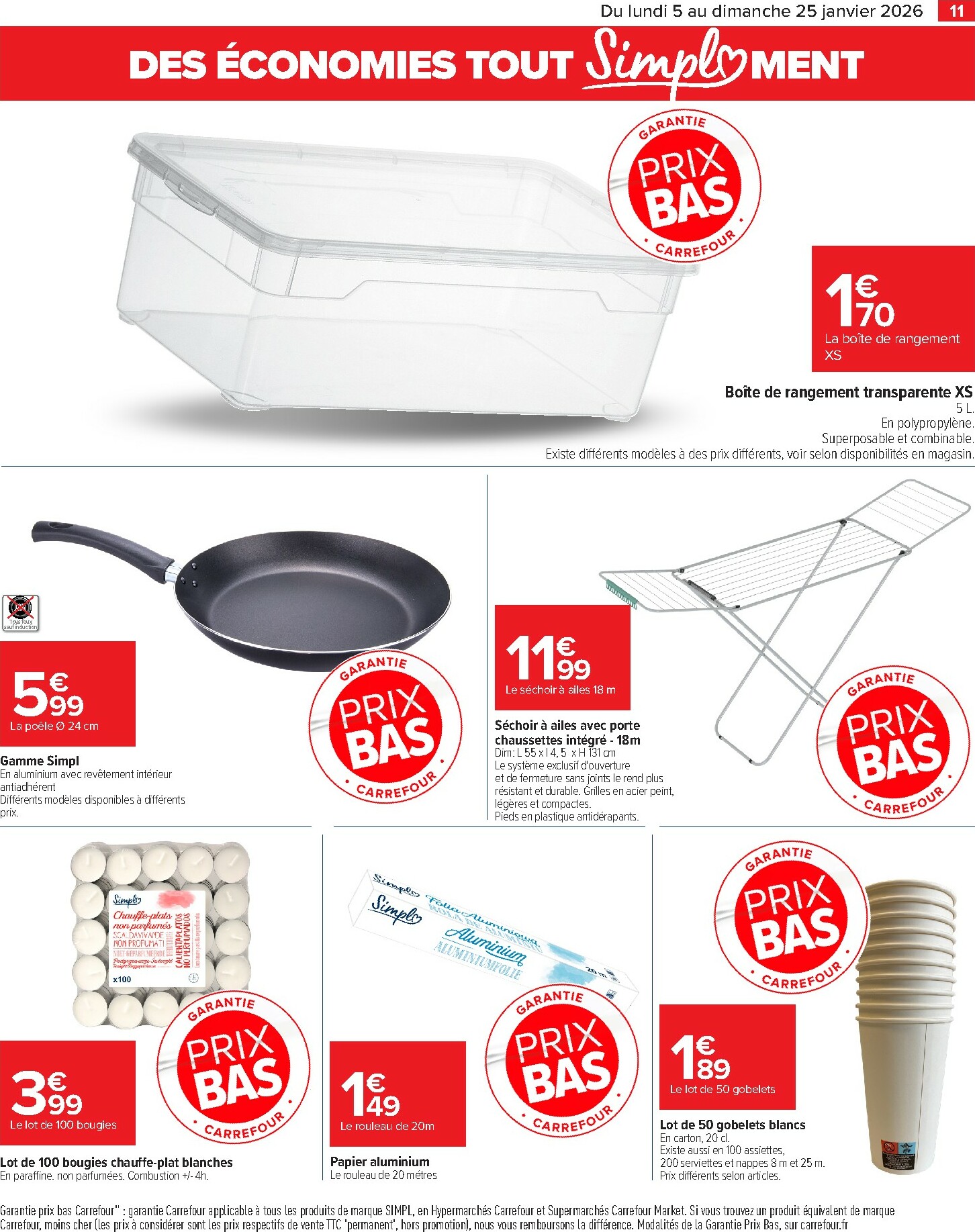 carrefour - Catalogue Carrefour - Tout Simplement valable du 05/01 au 25/01 - page: 11