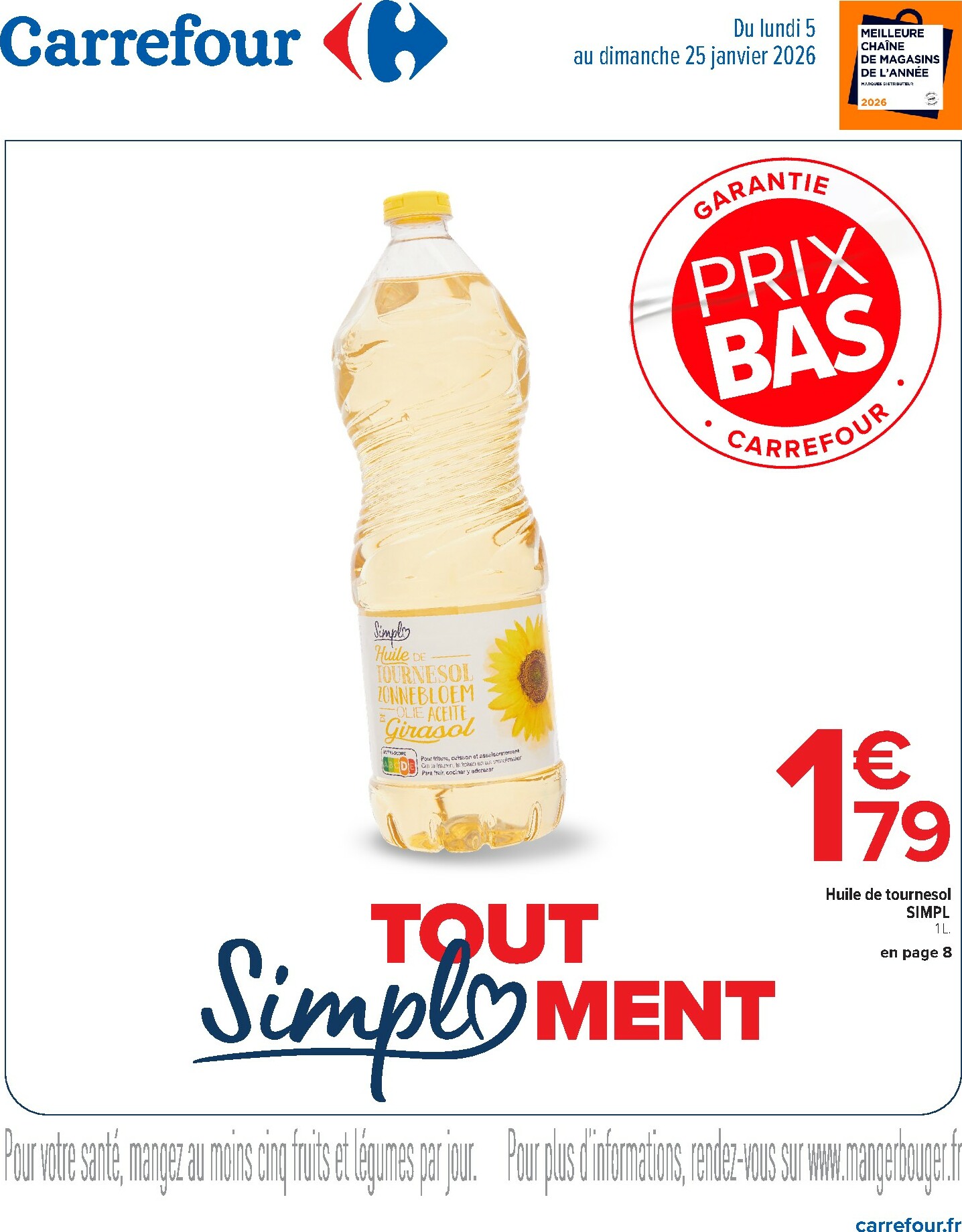 carrefour - Catalogue Carrefour - Tout Simplement valable du 05/01 au 25/01