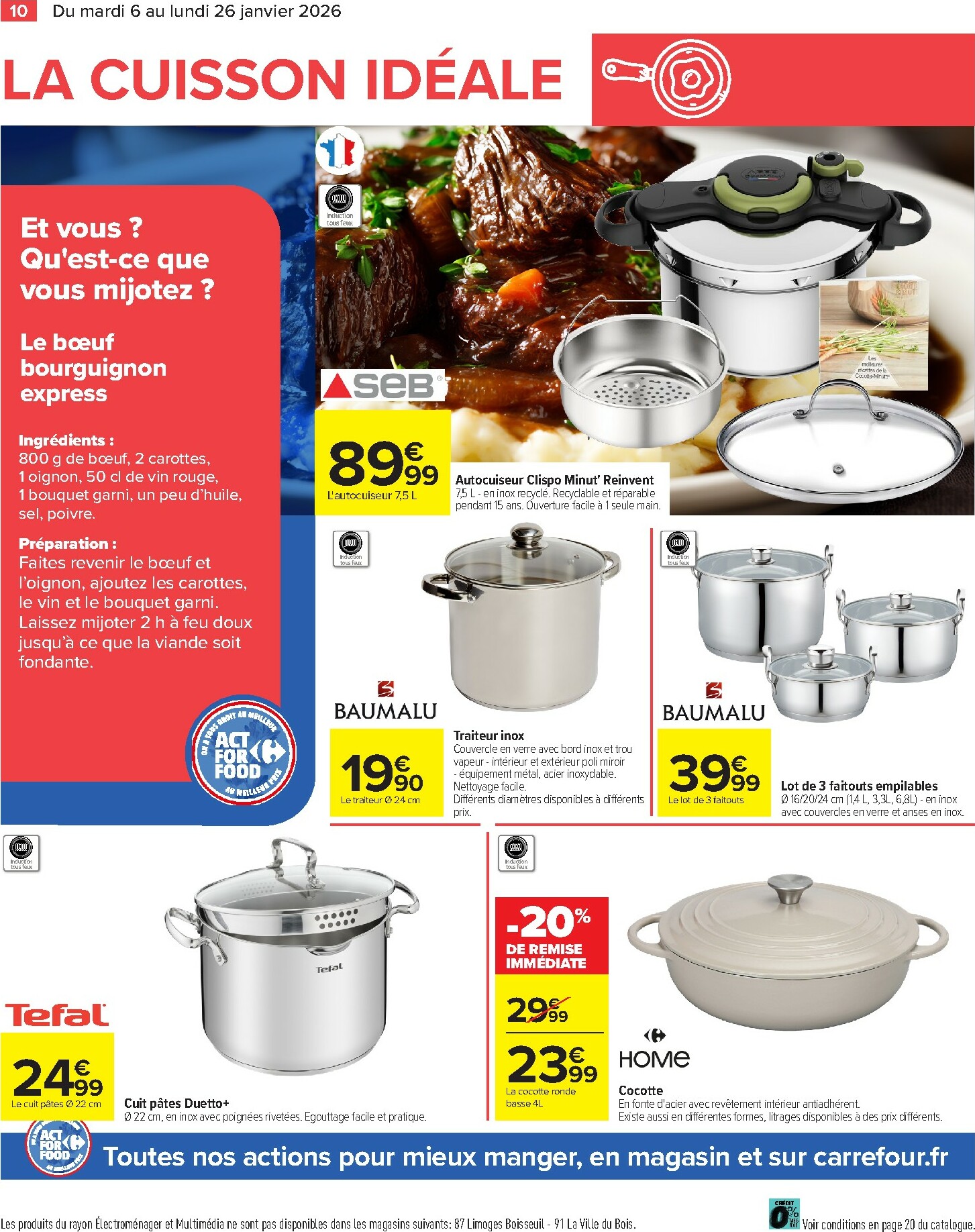 carrefour - Catalogue Carrefour - Partageons le Goût du Mieux Manger valable du 06/01 au 26/01 - page: 10