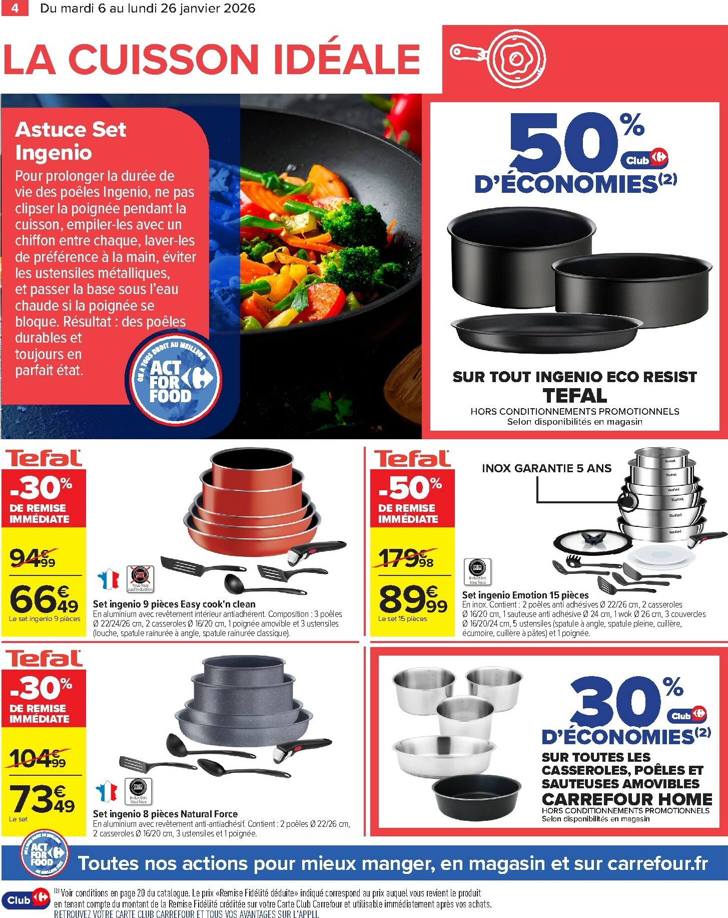 carrefour - Catalogue Carrefour - Partageons le Goût du Mieux Manger valable du 06/01 au 26/01 - page: 4