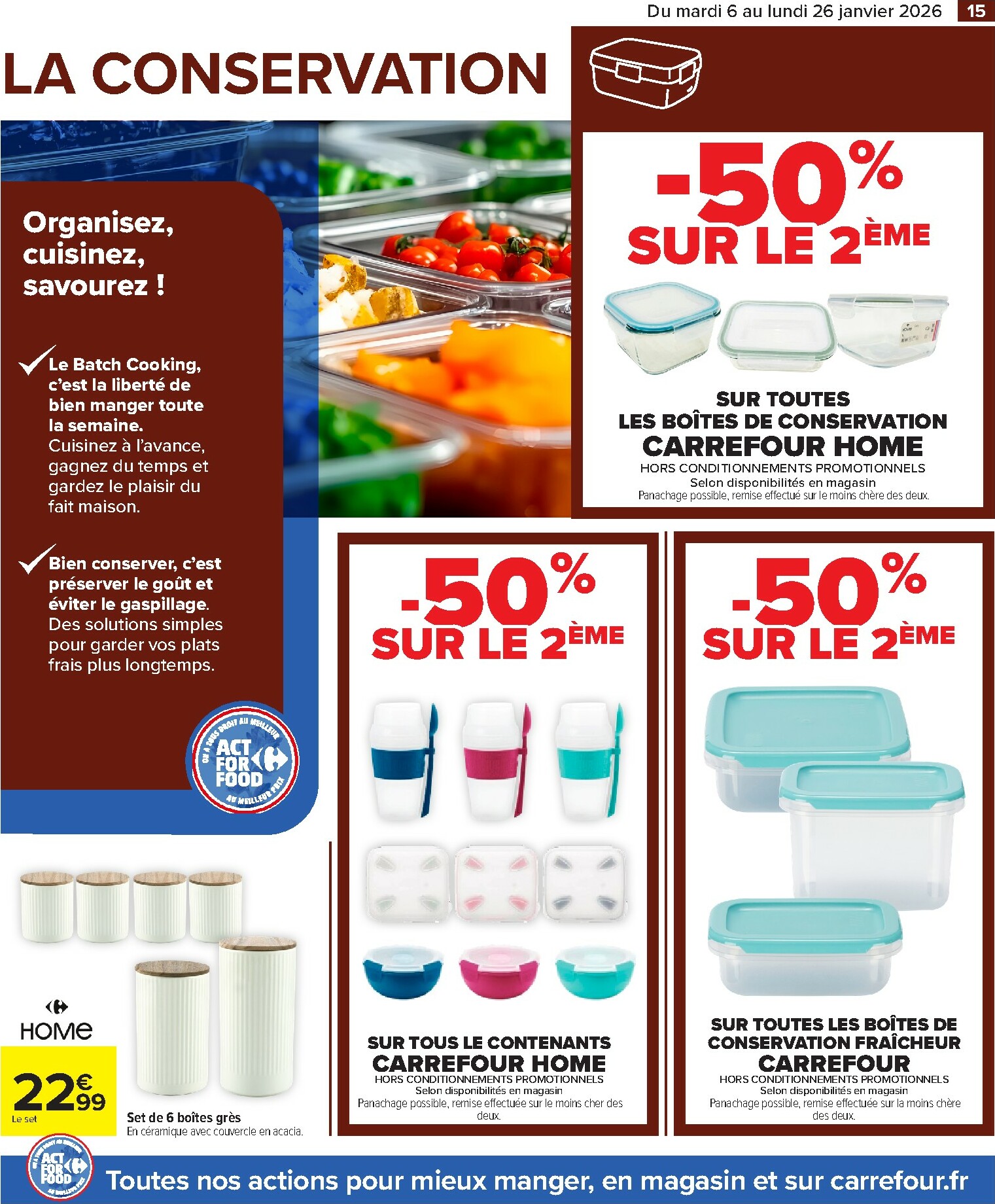 carrefour - Catalogue Carrefour - Partageons le Goût du Mieux Manger valable du 06/01 au 26/01 - page: 15