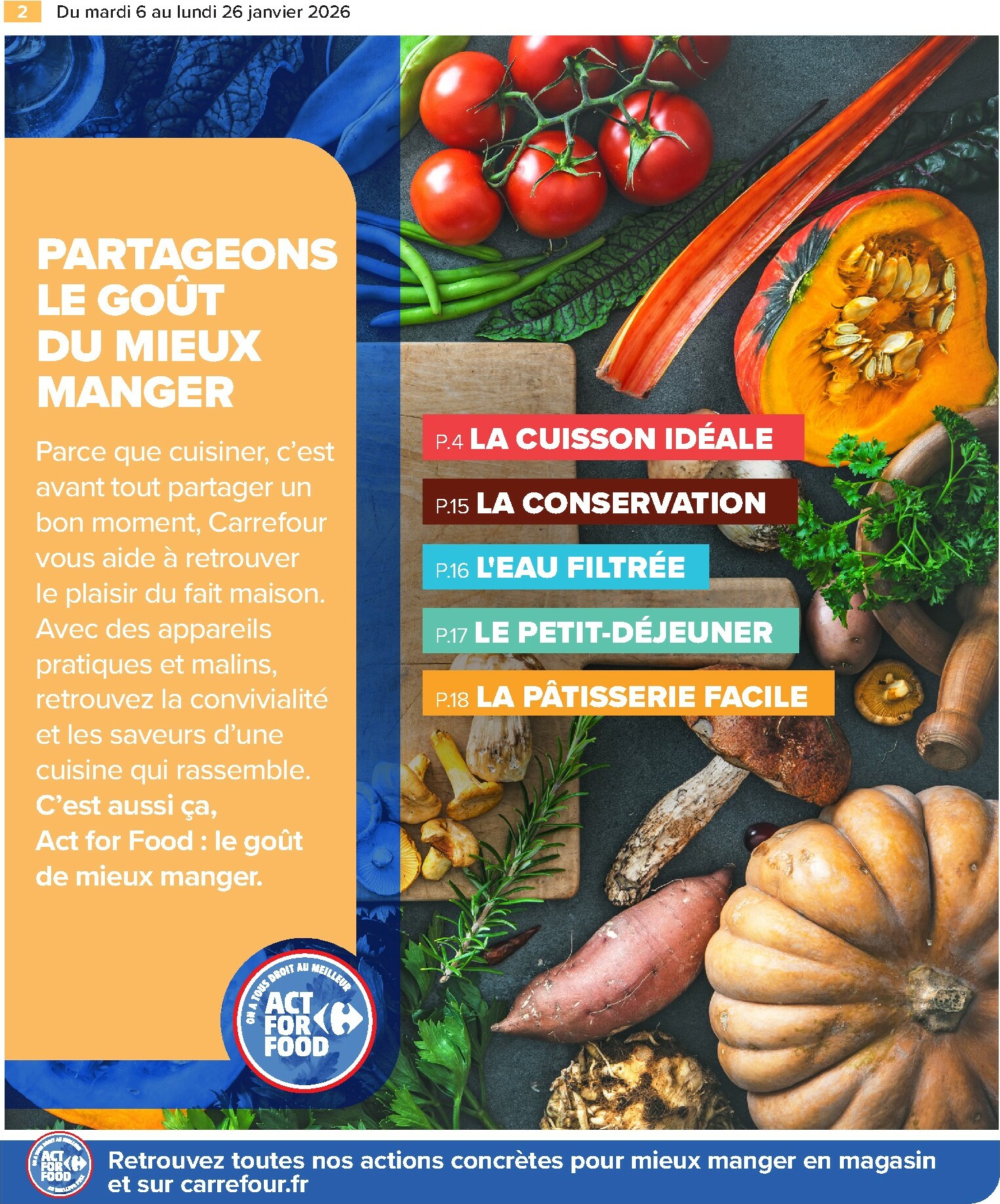 carrefour - Catalogue Carrefour - Partageons le Goût du Mieux Manger valable du 06/01 au 26/01 - page: 2