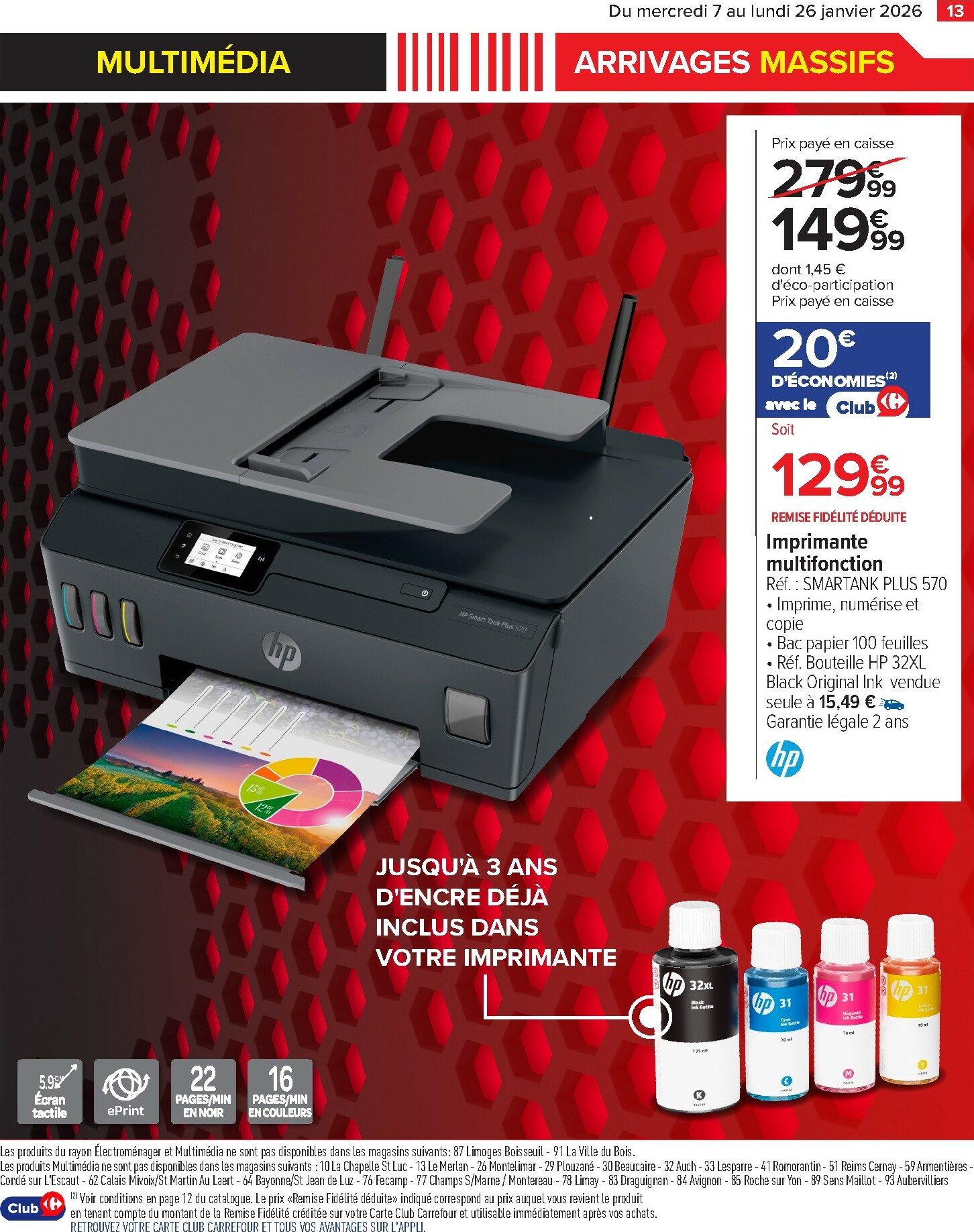 carrefour - Catalogue Carrefour - Arrivages Massifs, Restez Connectés á Vos Envies valable du 07/01 au 26/01 - page: 15