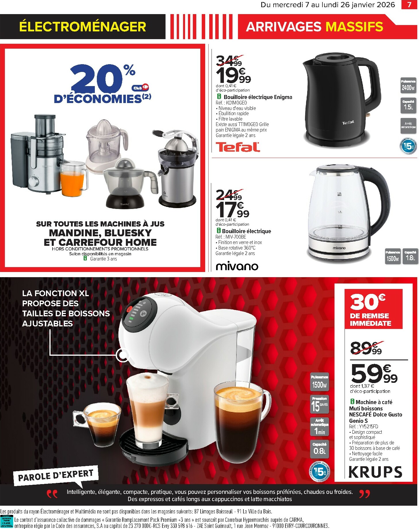 carrefour - Catalogue Carrefour - Arrivages Massifs, Restez Connectés á Vos Envies valable du 07/01 au 26/01 - page: 9