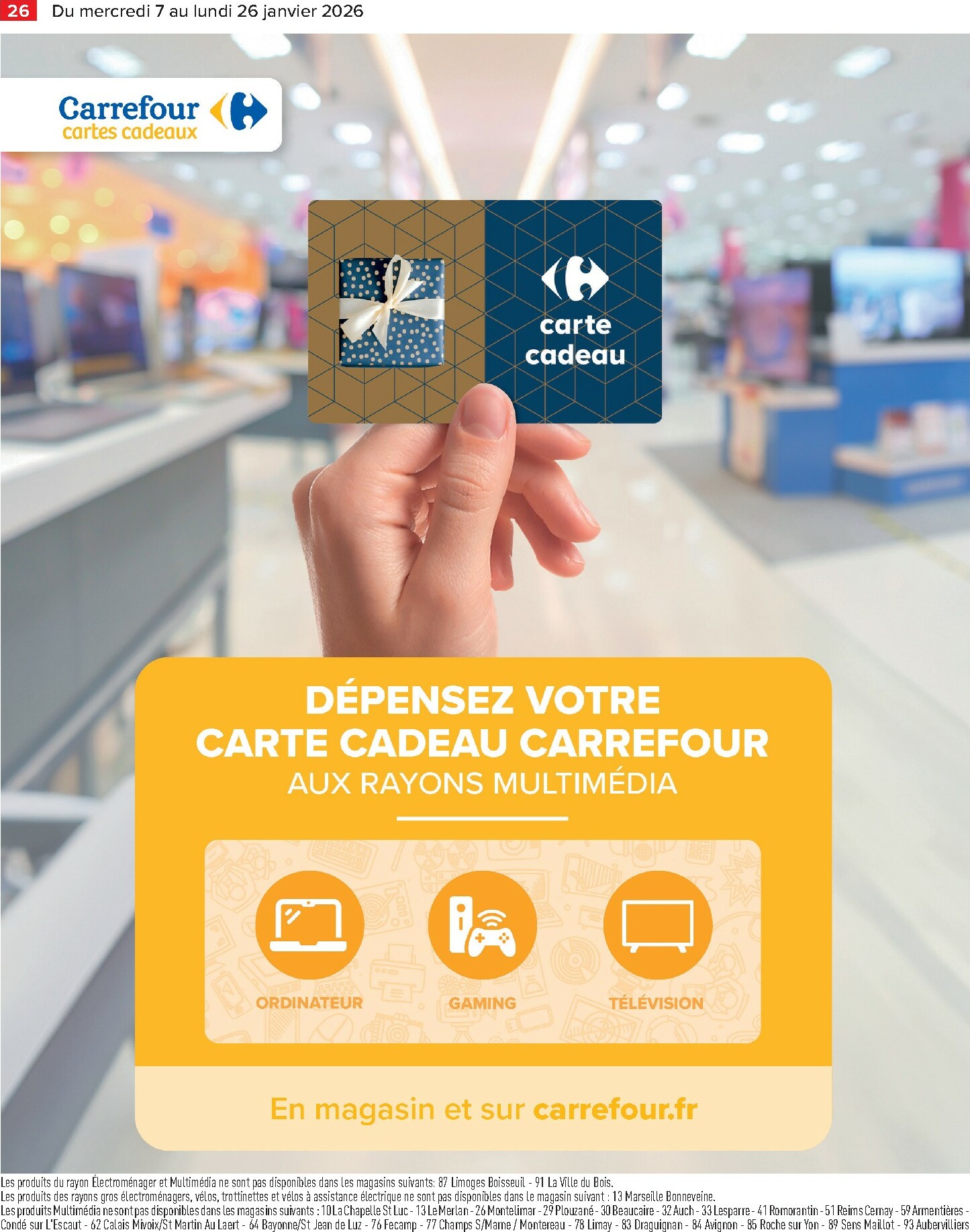 carrefour - Catalogue Carrefour - Arrivages Massifs, Restez Connectés á Vos Envies valable du 07/01 au 26/01 - page: 28