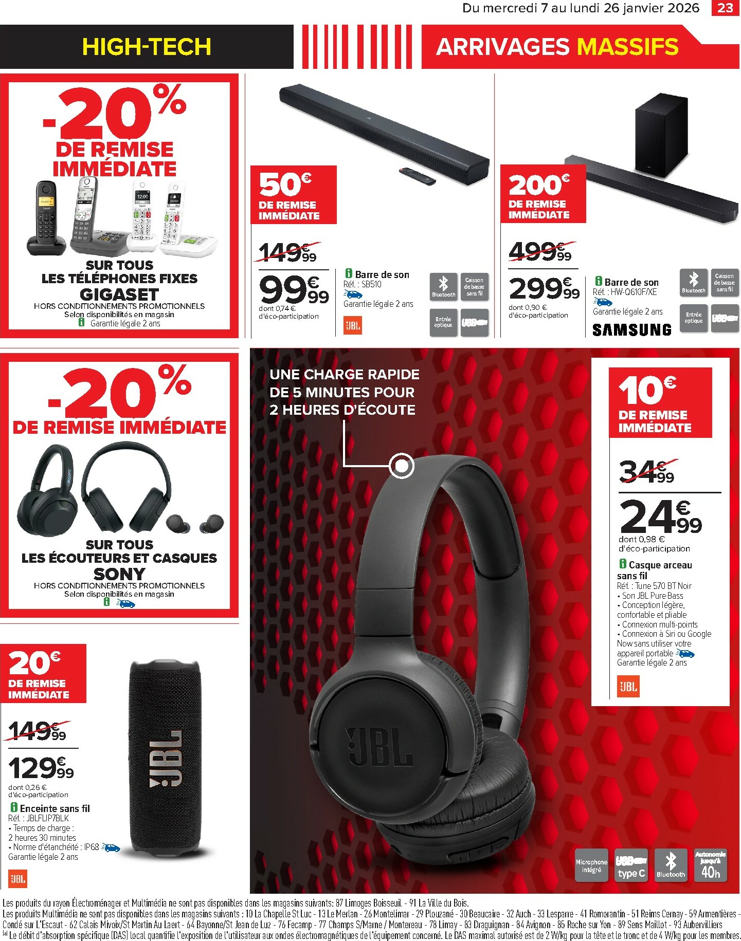 carrefour - Catalogue Carrefour - Arrivages Massifs, Restez Connectés á Vos Envies valable du 07/01 au 26/01 - page: 25