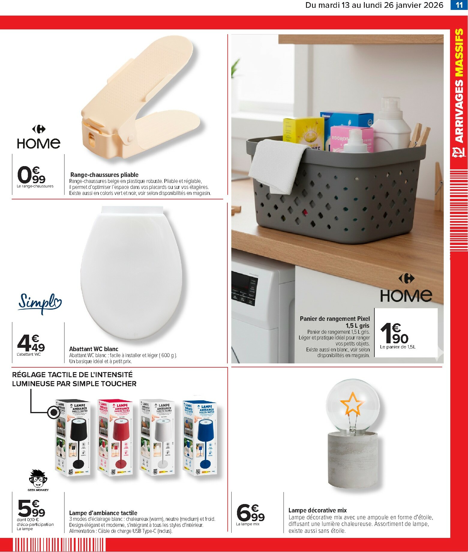 carrefour - Catalogue Carrefour - Arrivages Massifs valable du 13/01 au 26/01 - page: 12