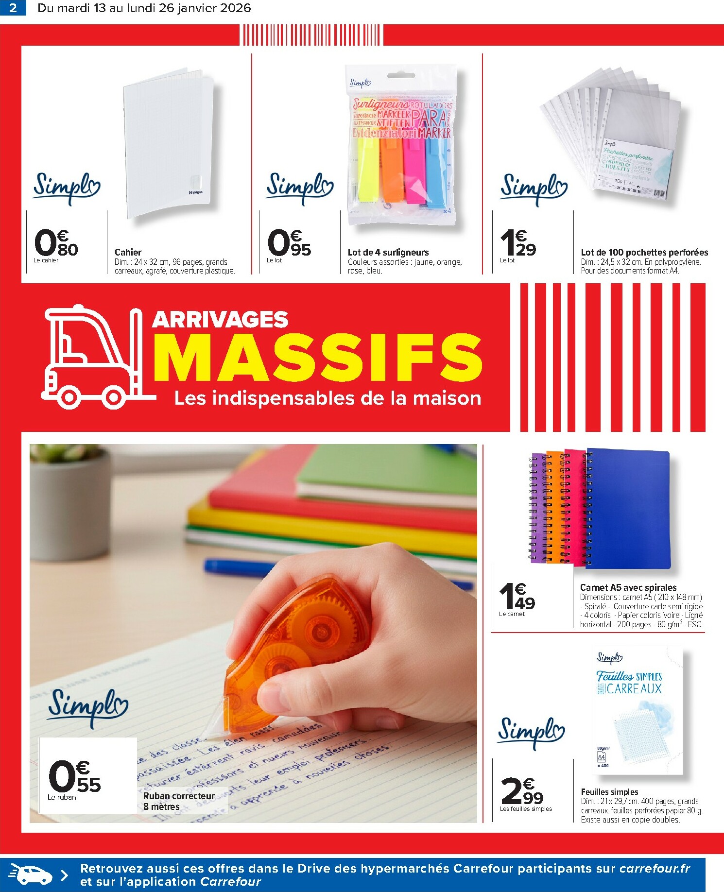 carrefour - Catalogue Carrefour - Arrivages Massifs valable du 13/01 au 26/01 - page: 3