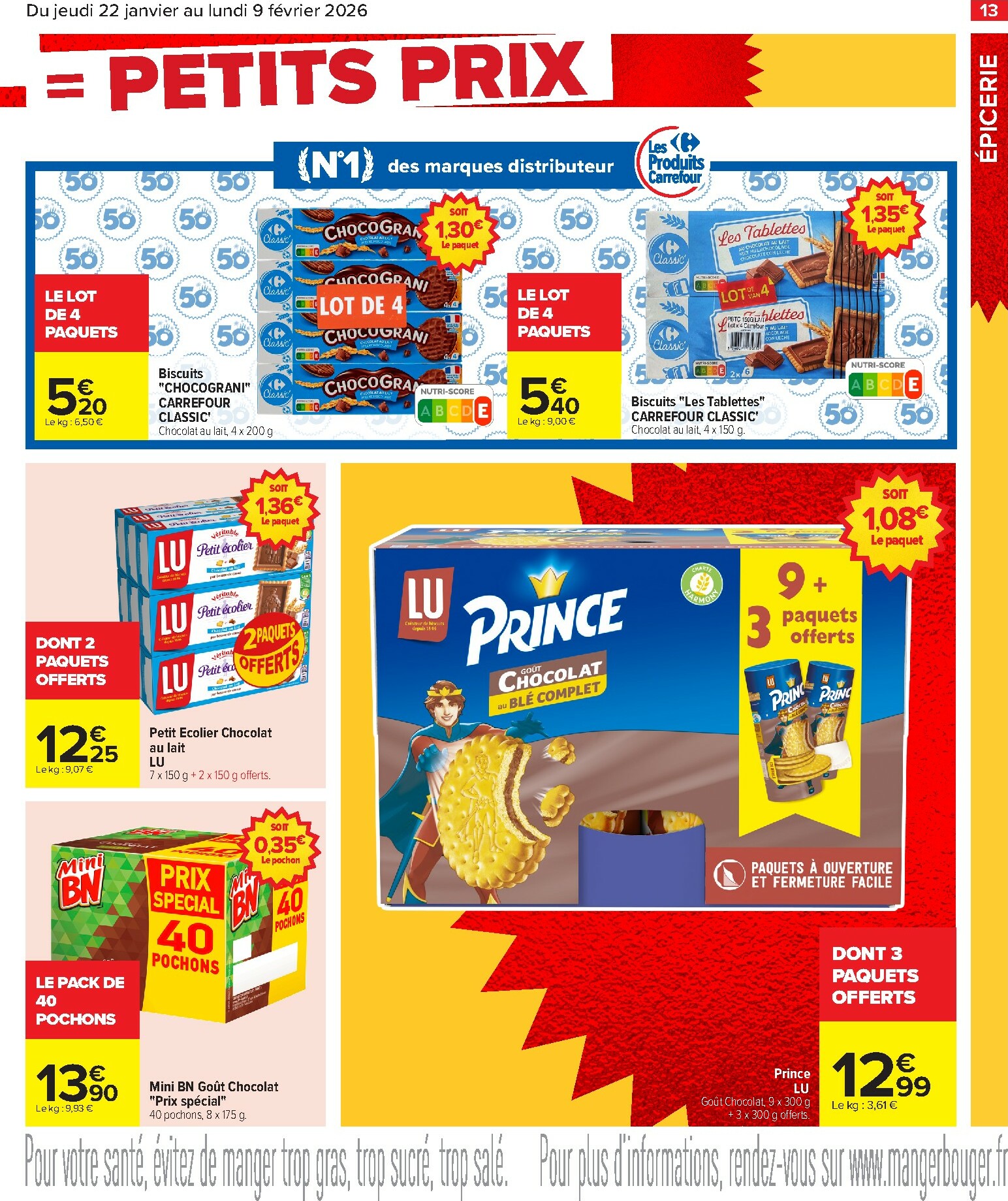 carrefour - Catalogue Carrefour - Gros volumes, petits prix valable du 22/01 au 09/02 - page: 15