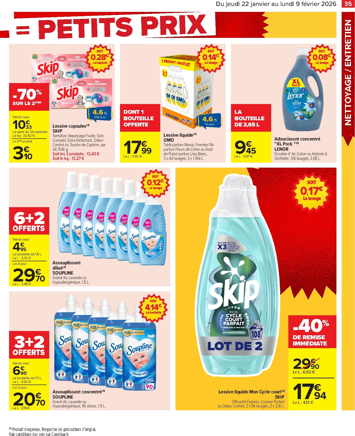 carrefour - Catalogue Carrefour - Gros volumes, petits prix valable du 22/01 au 09/02 - page: 37