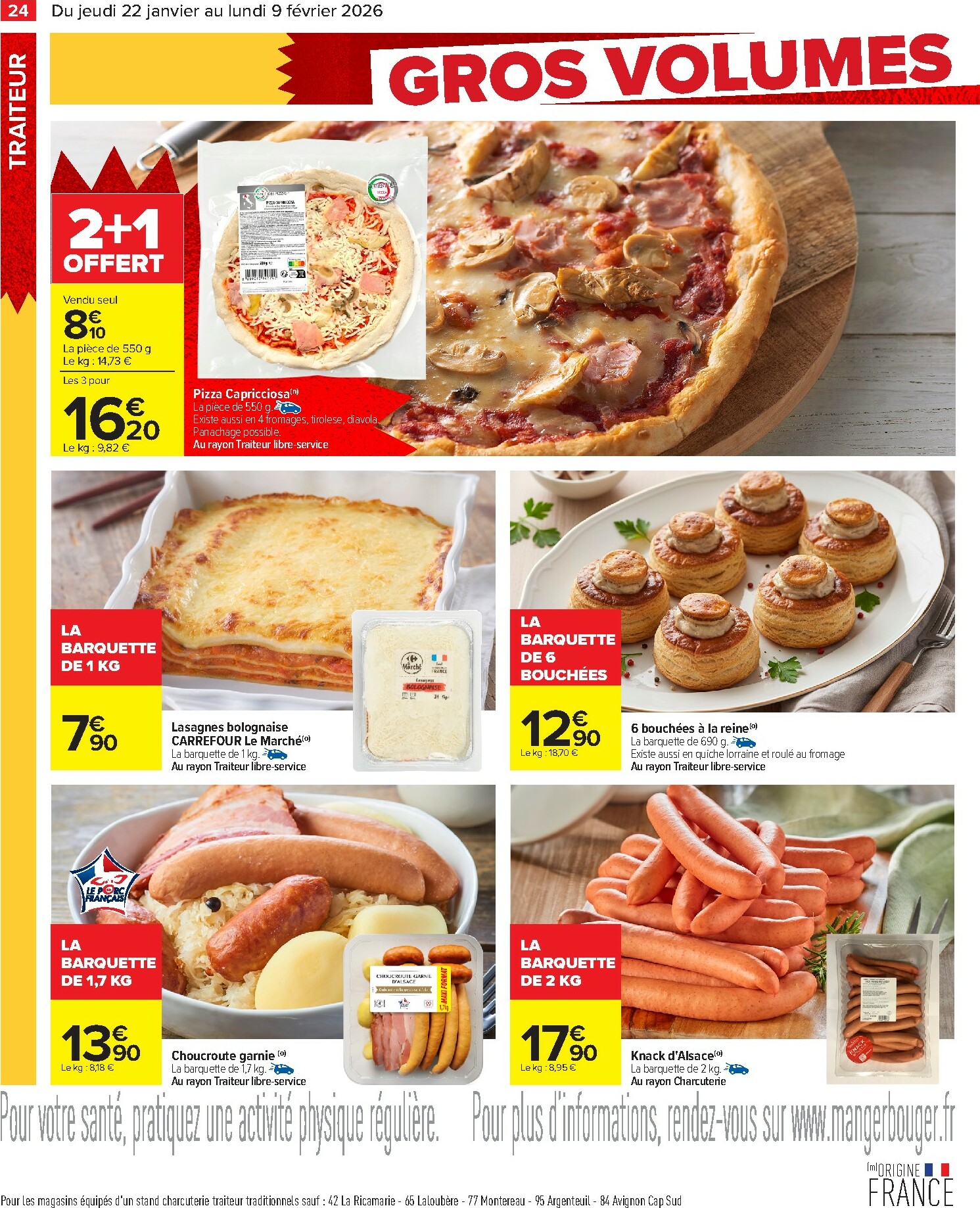 carrefour - Catalogue Carrefour - Gros volumes, petits prix valable du 22/01 au 09/02 - page: 26