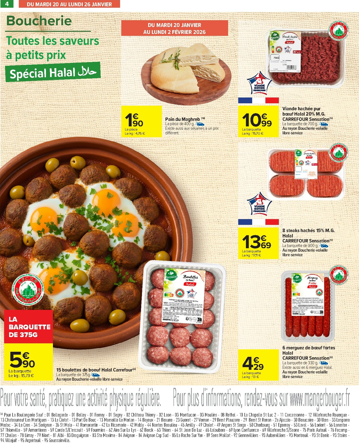 carrefour - Catalogue Carrefour - Les Petits Prix Halal valable du 20/01 au 02/02 - page: 4
