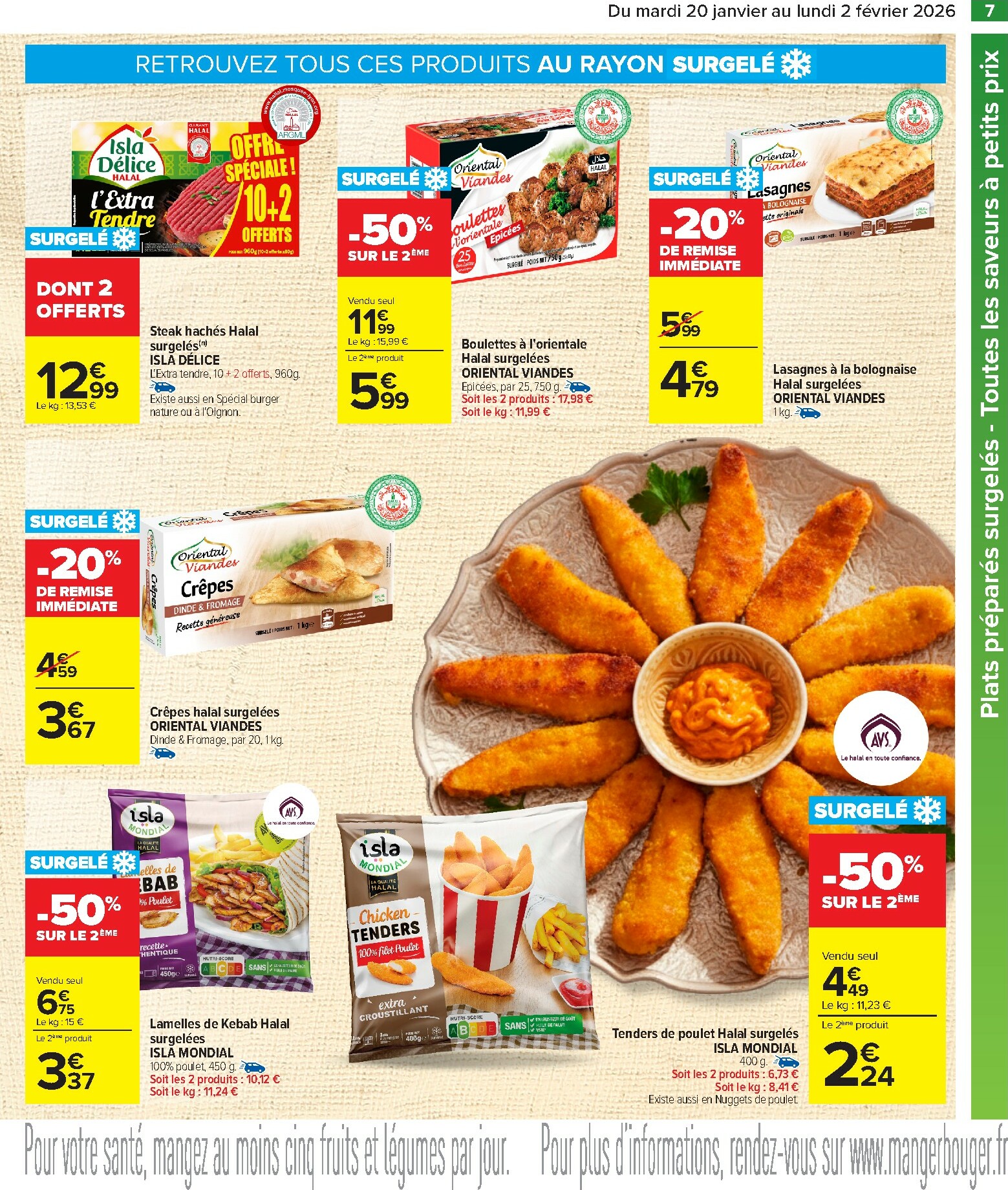 carrefour - Catalogue Carrefour - Les Petits Prix Halal valable du 20/01 au 02/02 - page: 7