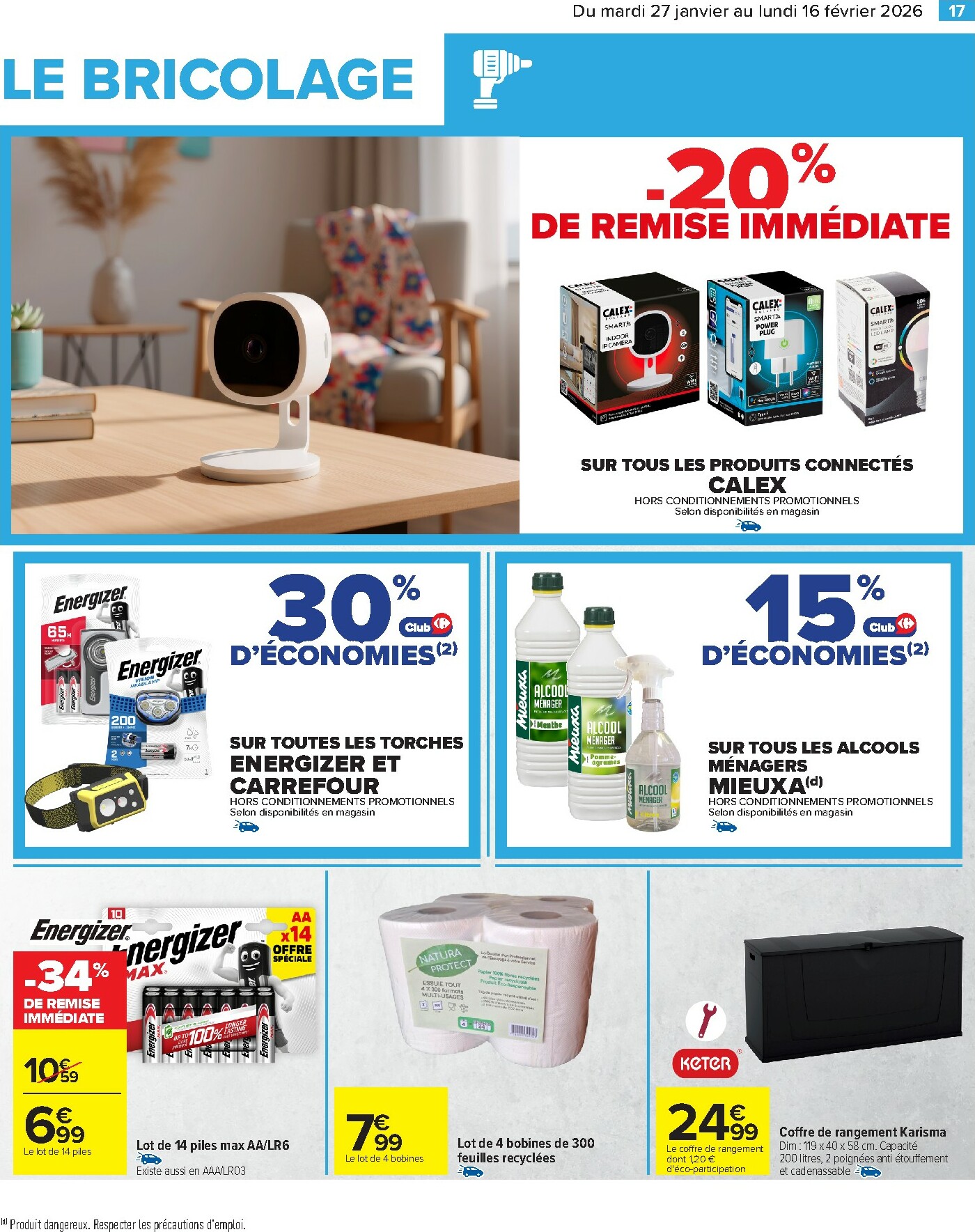 carrefour - Catalogue Carrefour - Bricolage valable du 27/01 au 16/02 - page: 19