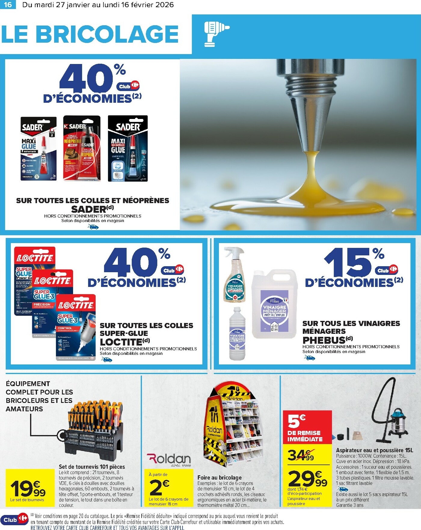 carrefour - Catalogue Carrefour - Bricolage valable du 27/01 au 16/02 - page: 18