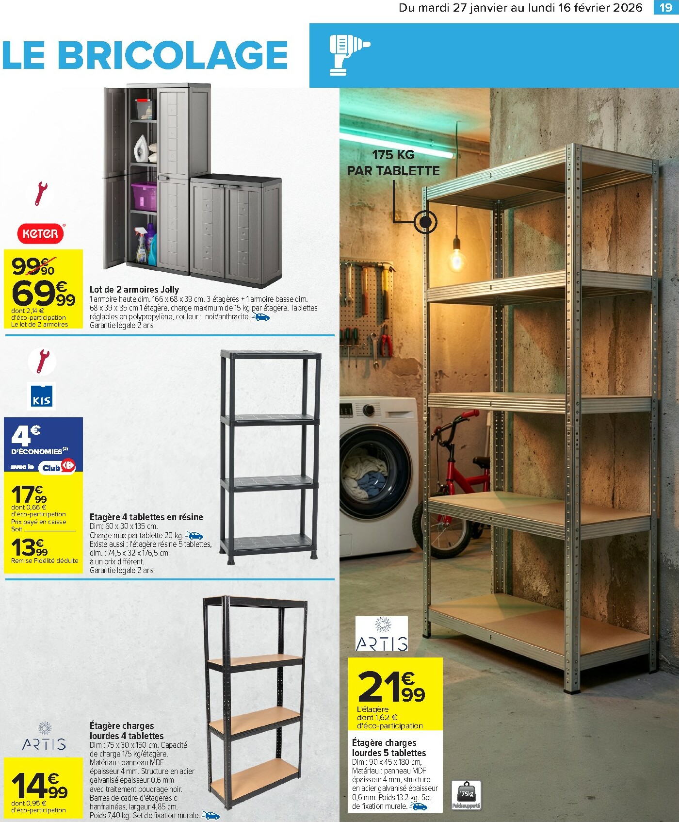 carrefour - Catalogue Carrefour - Bricolage valable du 27/01 au 16/02 - page: 21
