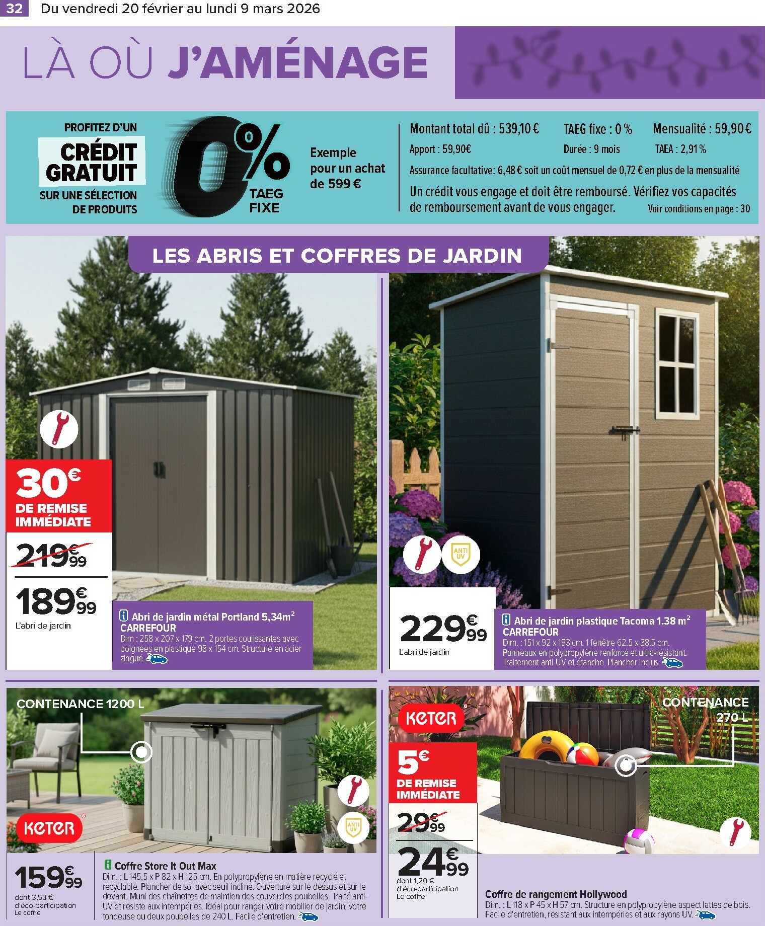 carrefour - Catalogue Carrefour - Jardin valable du 20/02/2026 au 09/03/2026 - page: 34