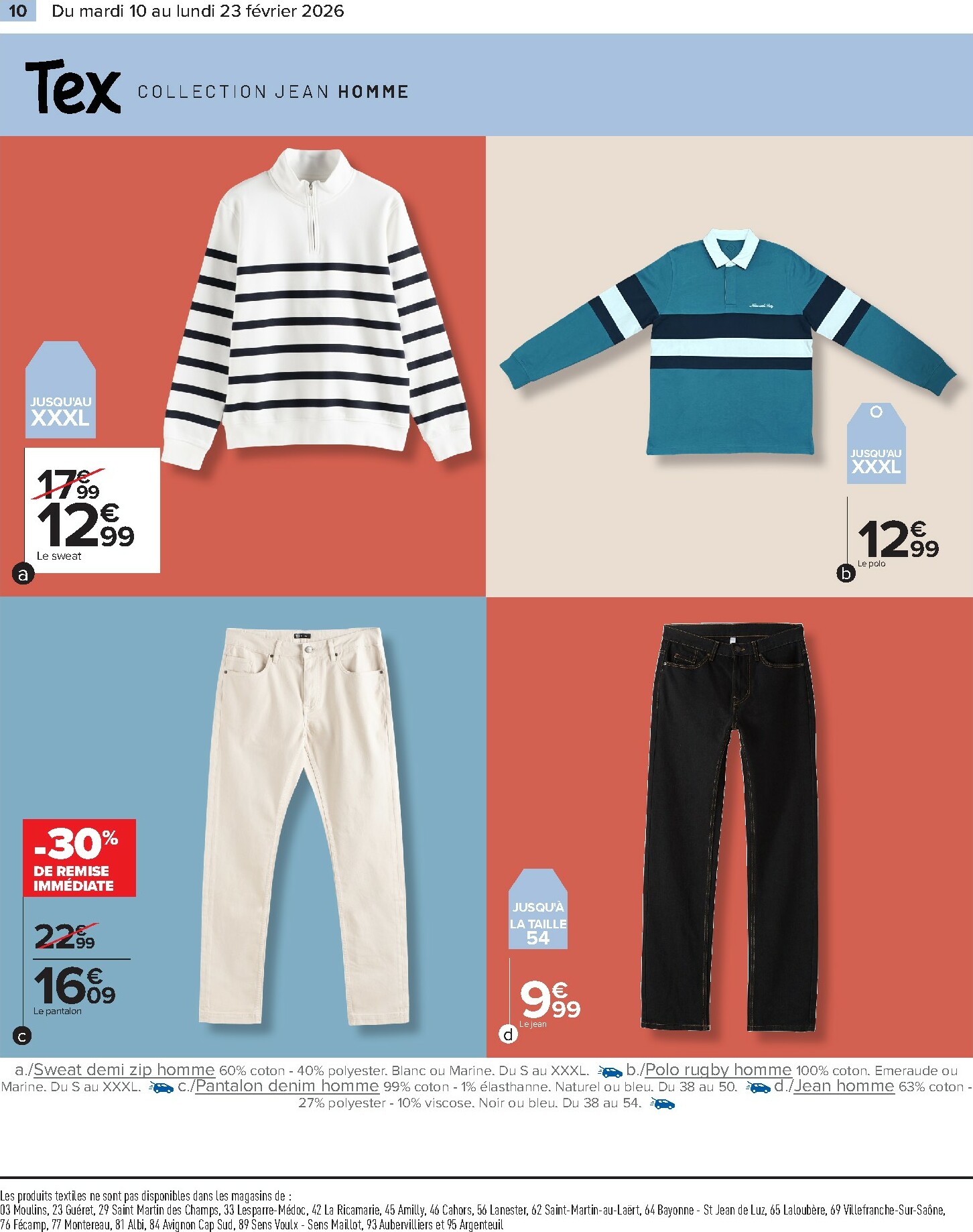 carrefour - Catalogue Carrefour - Special Tex valable du 10/02/2026 au 23/02/2026 - page: 10