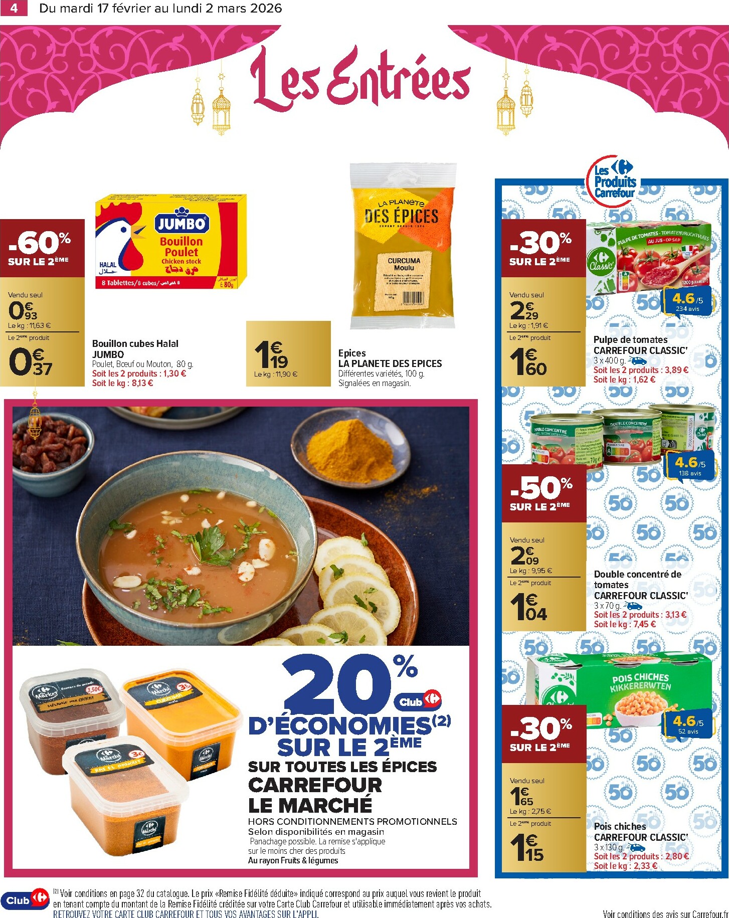 carrefour - Catalogue Carrefour - Ramadan valable du 17/02/2026 au 02/03/2026 - page: 4