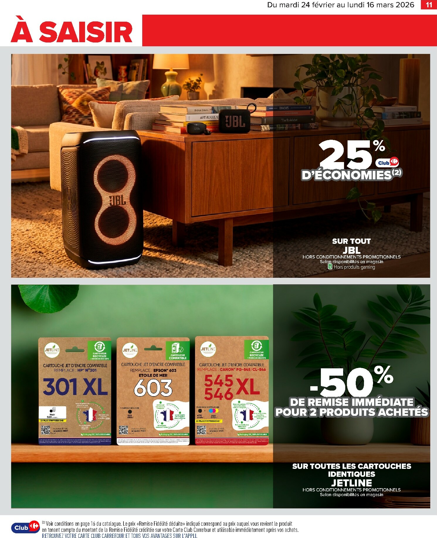 carrefour - Catalogue Carrefour - Restez Connectés a vos Envies valable du 24/02/2026 au 16/03/2026 - page: 11