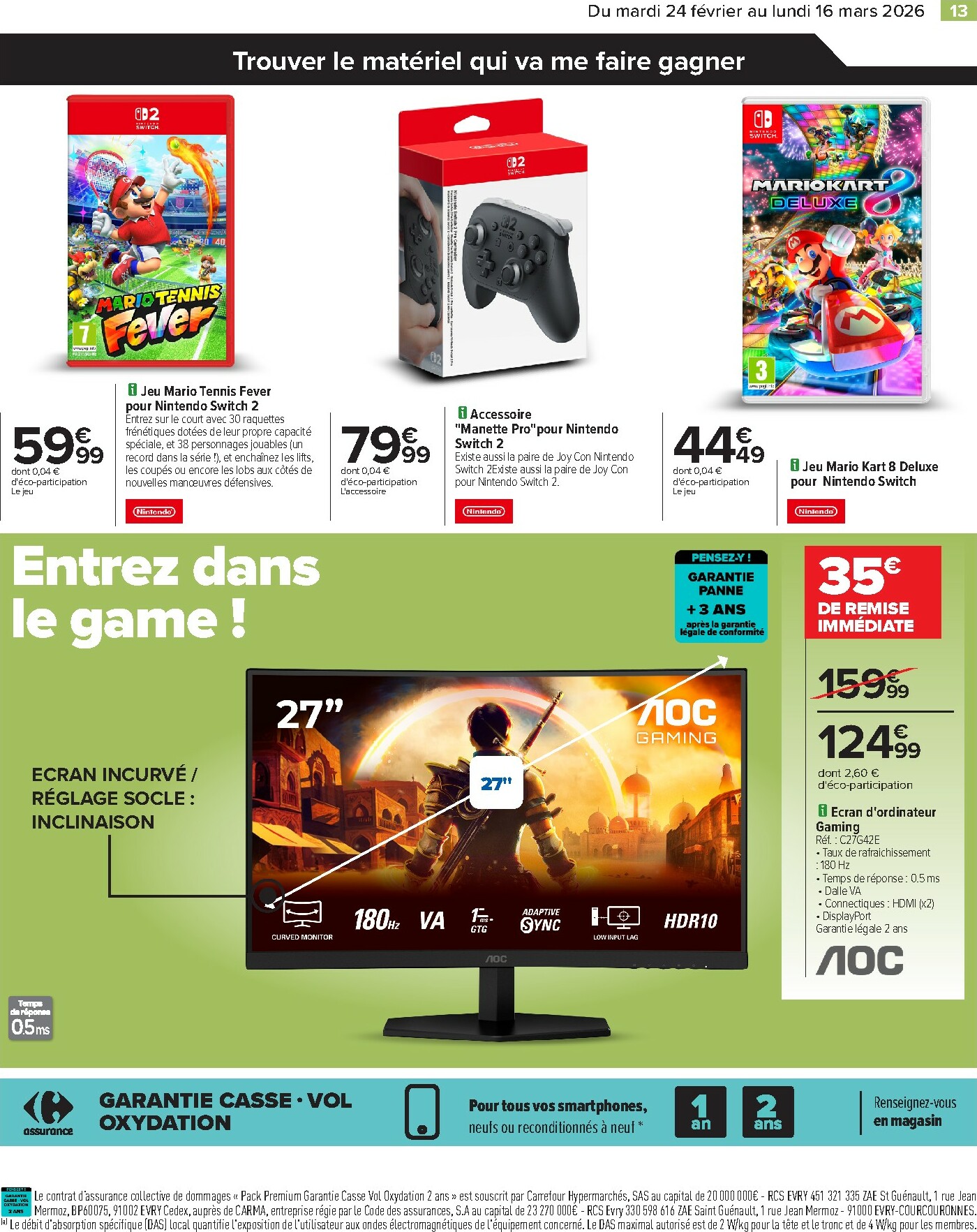 carrefour - Catalogue Carrefour - Restez Connectés a vos Envies valable du 24/02/2026 au 16/03/2026 - page: 13