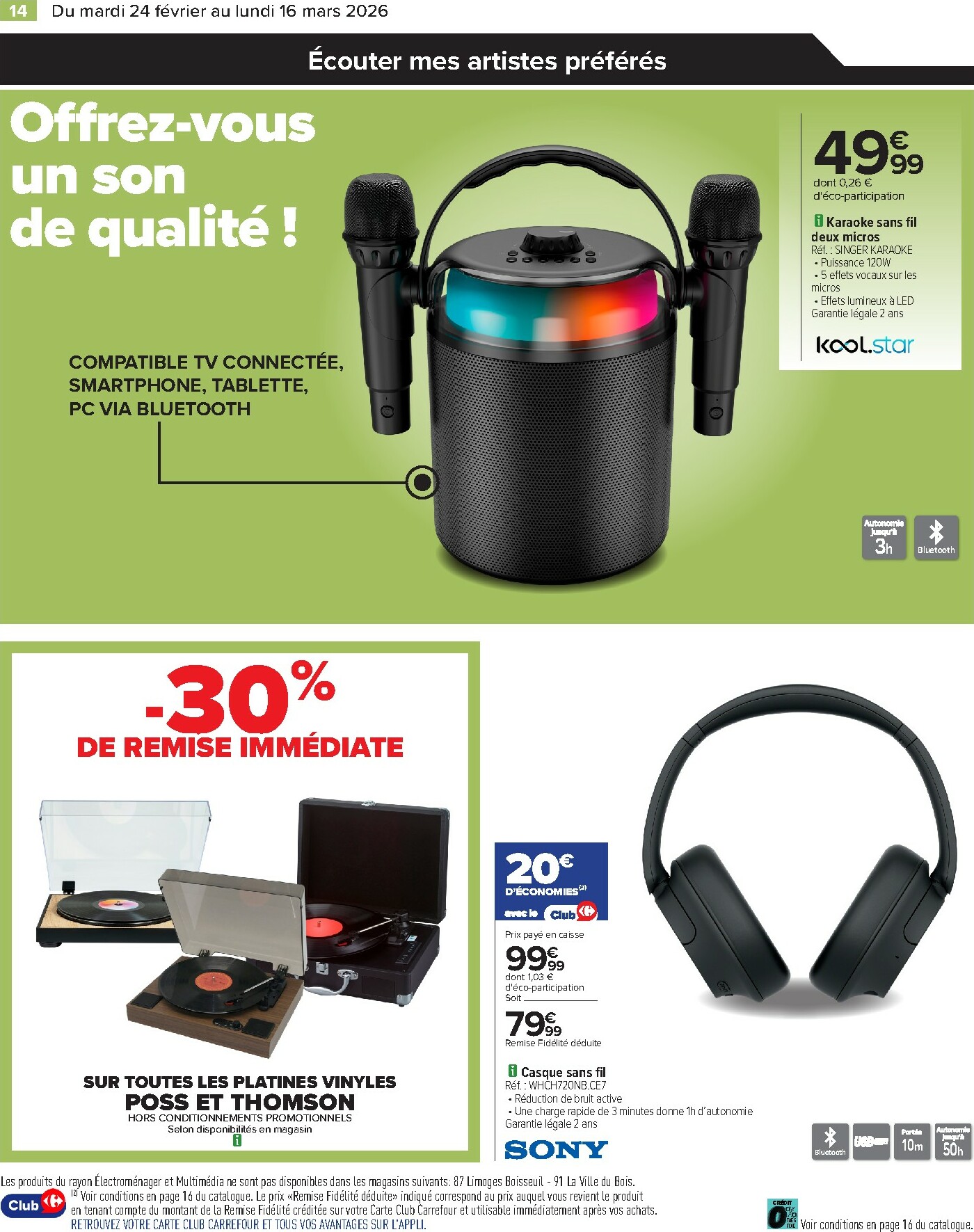 carrefour - Catalogue Carrefour - Restez Connectés a vos Envies valable du 24/02/2026 au 16/03/2026 - page: 14