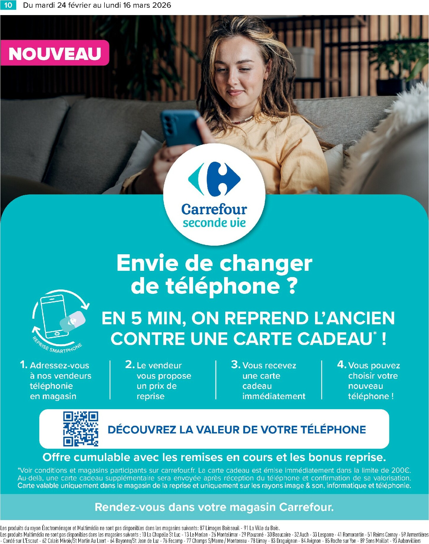 carrefour - Catalogue Carrefour - Restez Connectés a vos Envies valable du 24/02/2026 au 16/03/2026 - page: 10