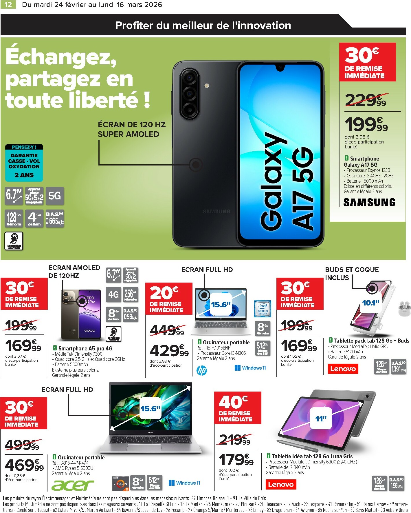 carrefour - Catalogue Carrefour - Restez Connectés a vos Envies valable du 24/02/2026 au 16/03/2026 - page: 12