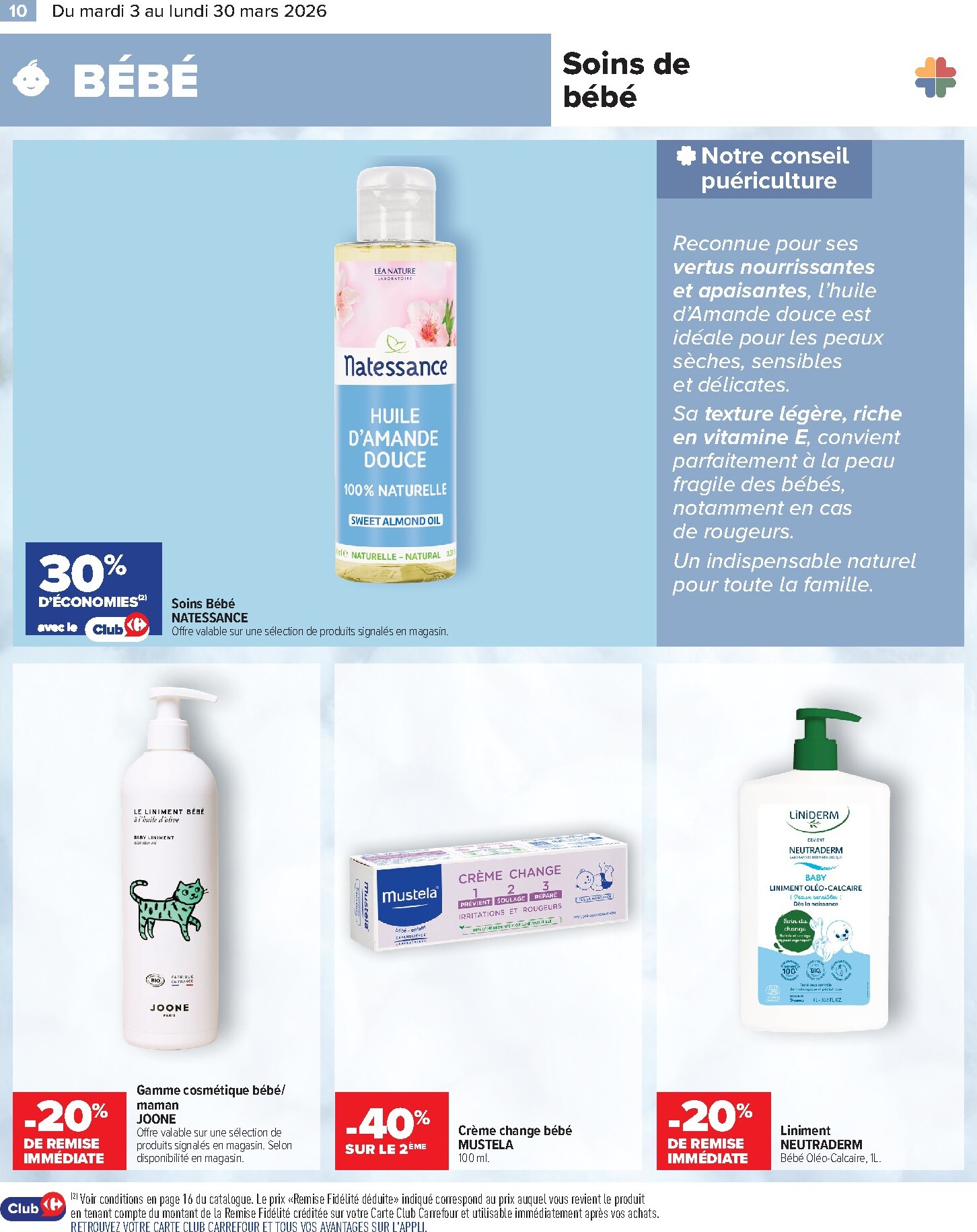 carrefour - Catalogue Carrefour - Parapharmacie, Beauté, Santé & Bien-être valable du 03/03/2026 au 30/03/2026 - page: 10