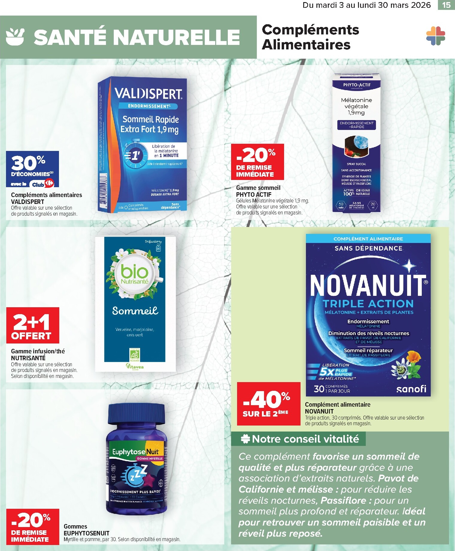 carrefour - Catalogue Carrefour - Parapharmacie, Beauté, Santé & Bien-être valable du 03/03/2026 au 30/03/2026 - page: 15