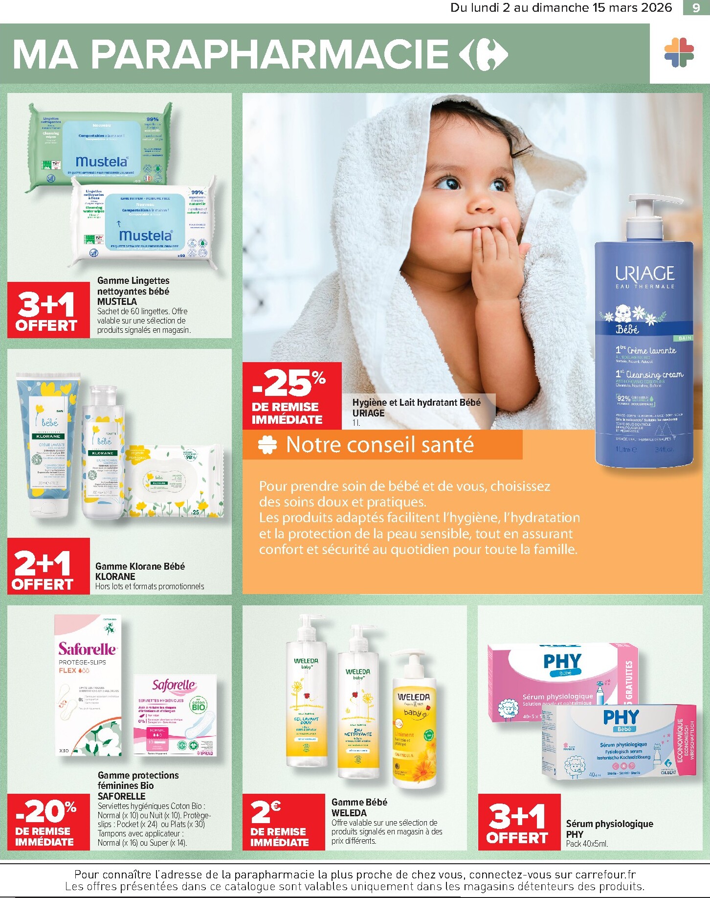 carrefour - Catalogue Carrefour - Les Babydays valable du 02/03/2026 au 15/03/2026 - page: 9