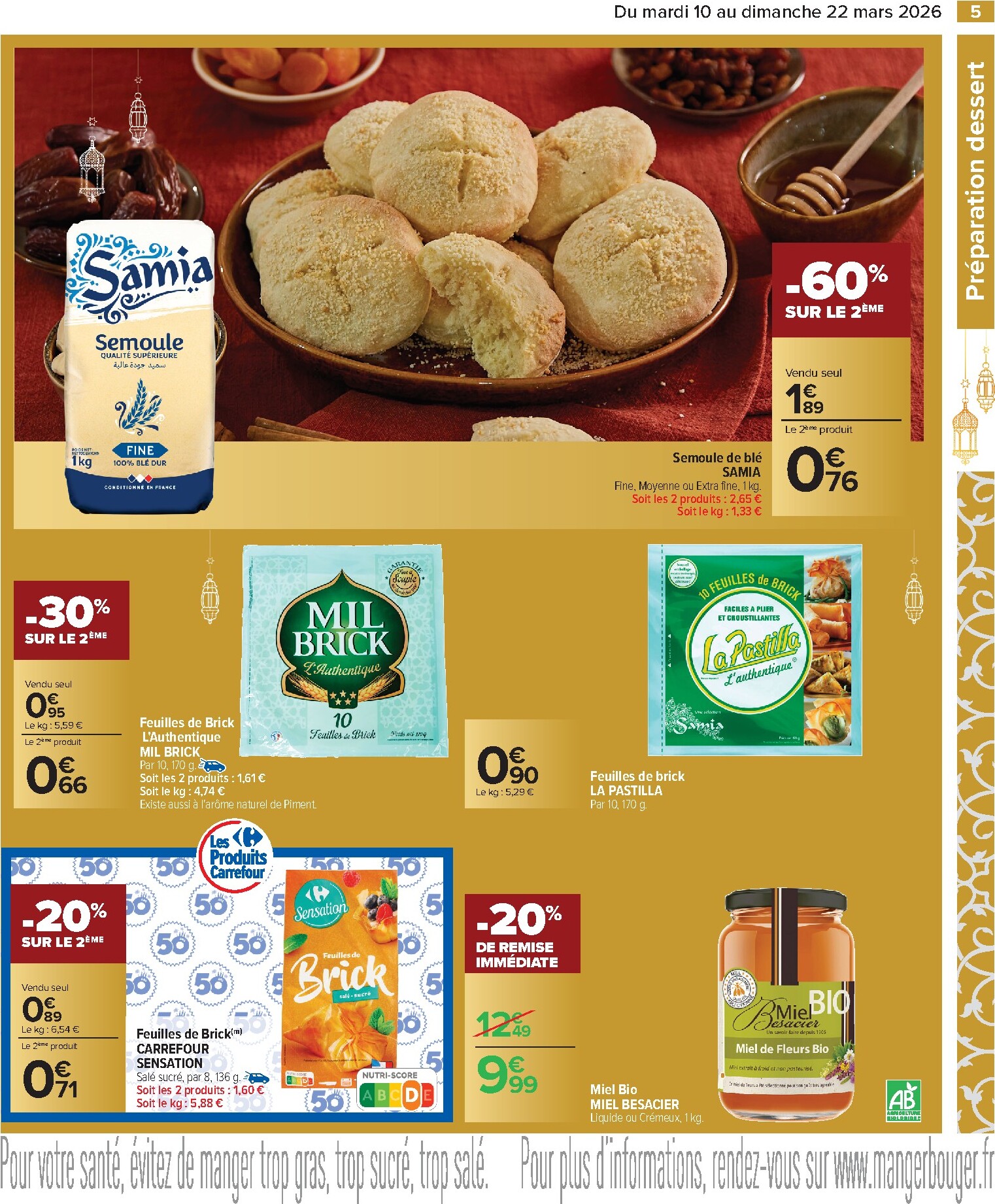 carrefour - Catalogue Carrefour - Tout L'aid El-Fitr valable du 10/03/2026 au 22/03/2026 - page: 5