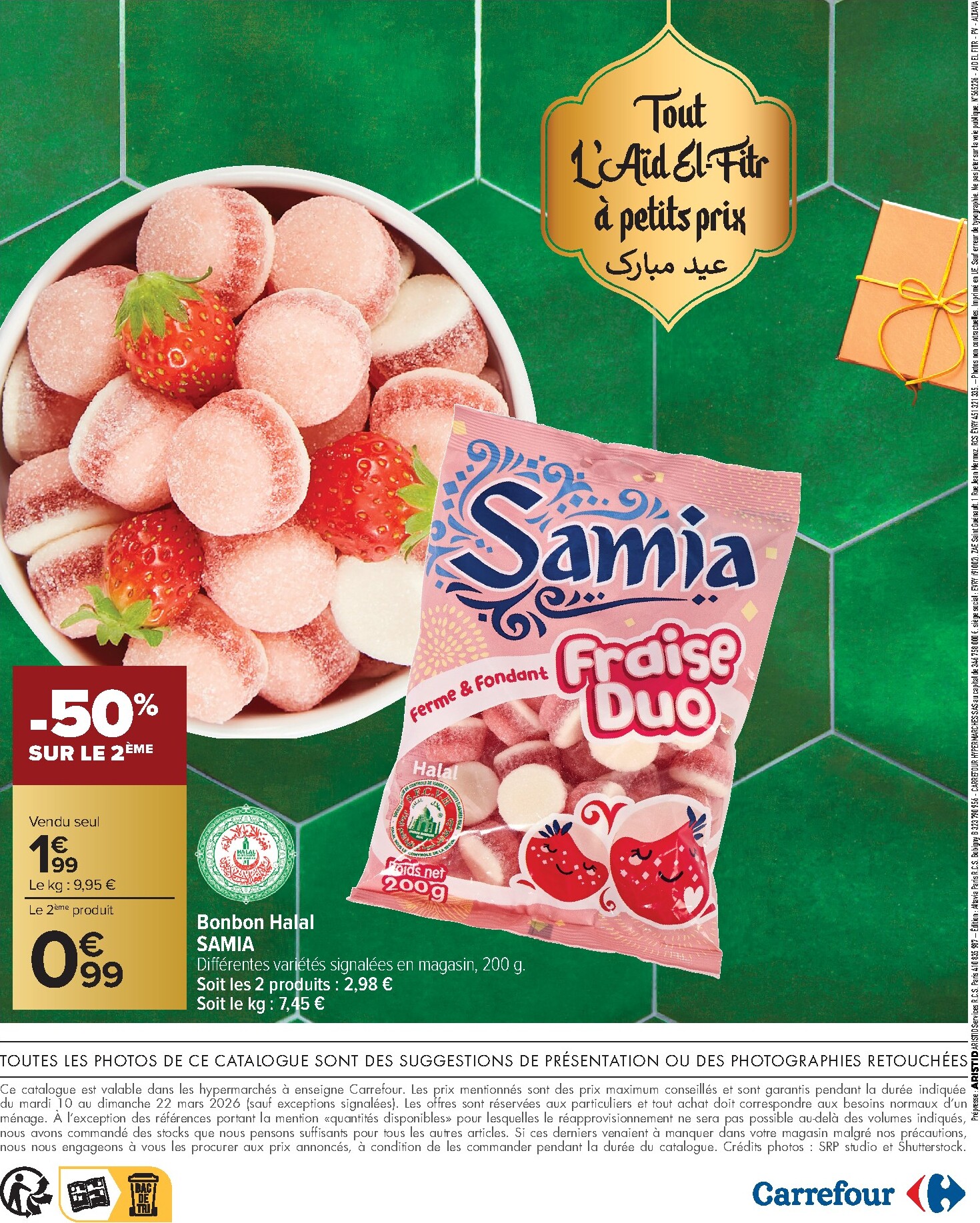 carrefour - Catalogue Carrefour - Tout L'aid El-Fitr valable du 10/03/2026 au 22/03/2026 - page: 16