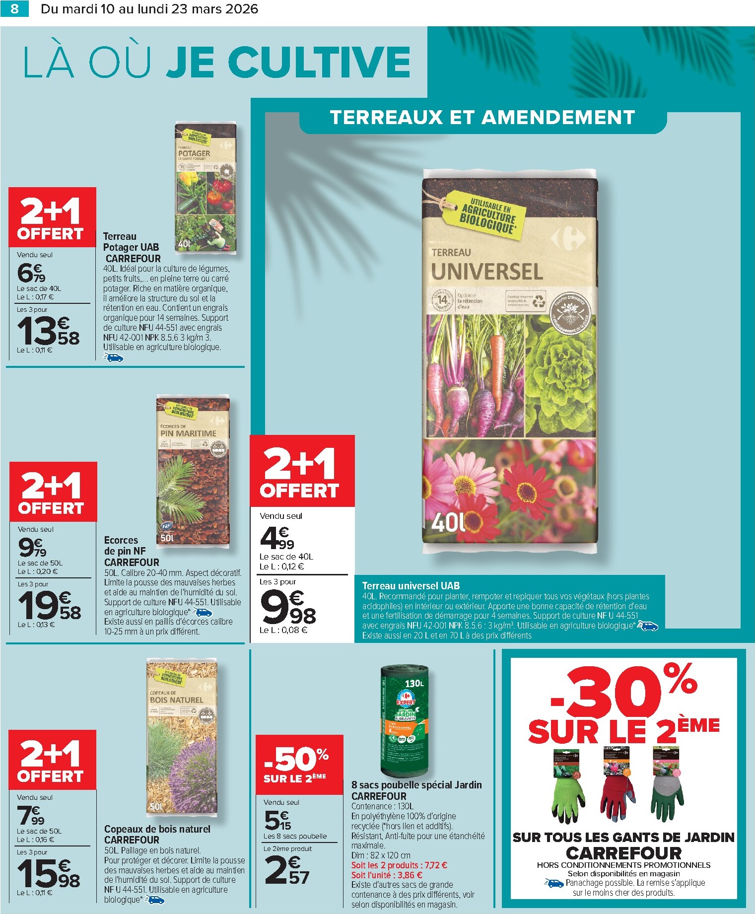 carrefour - Catalogue Carrefour - Jardin Là où La Vie Se Cultive valable du 10/03/2026 au 23/03/2026 - page: 8
