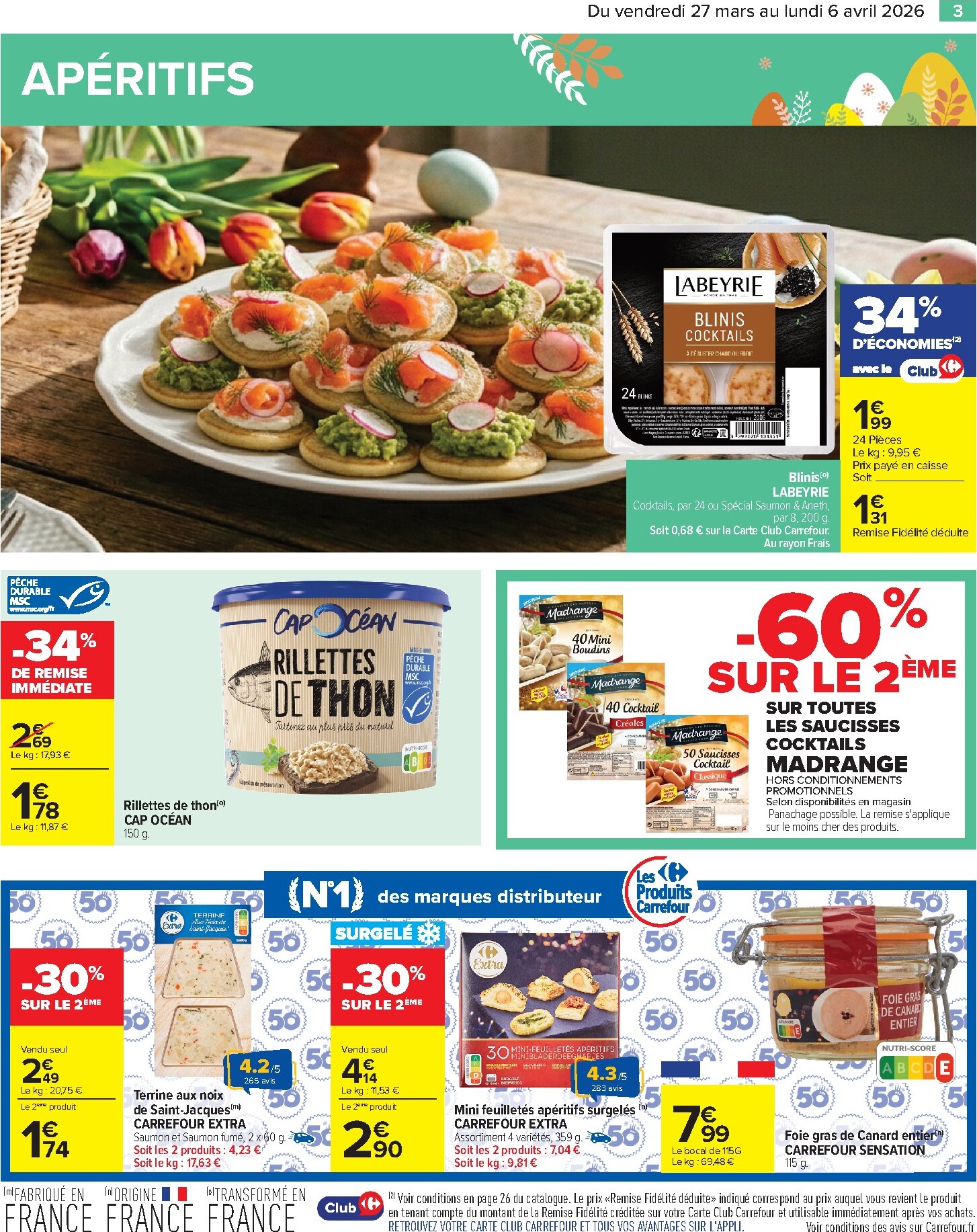 carrefour - Catalogue Carrefour - Pâques Festif valable du 27/03/2026 au 06/04/2026 - page: 3