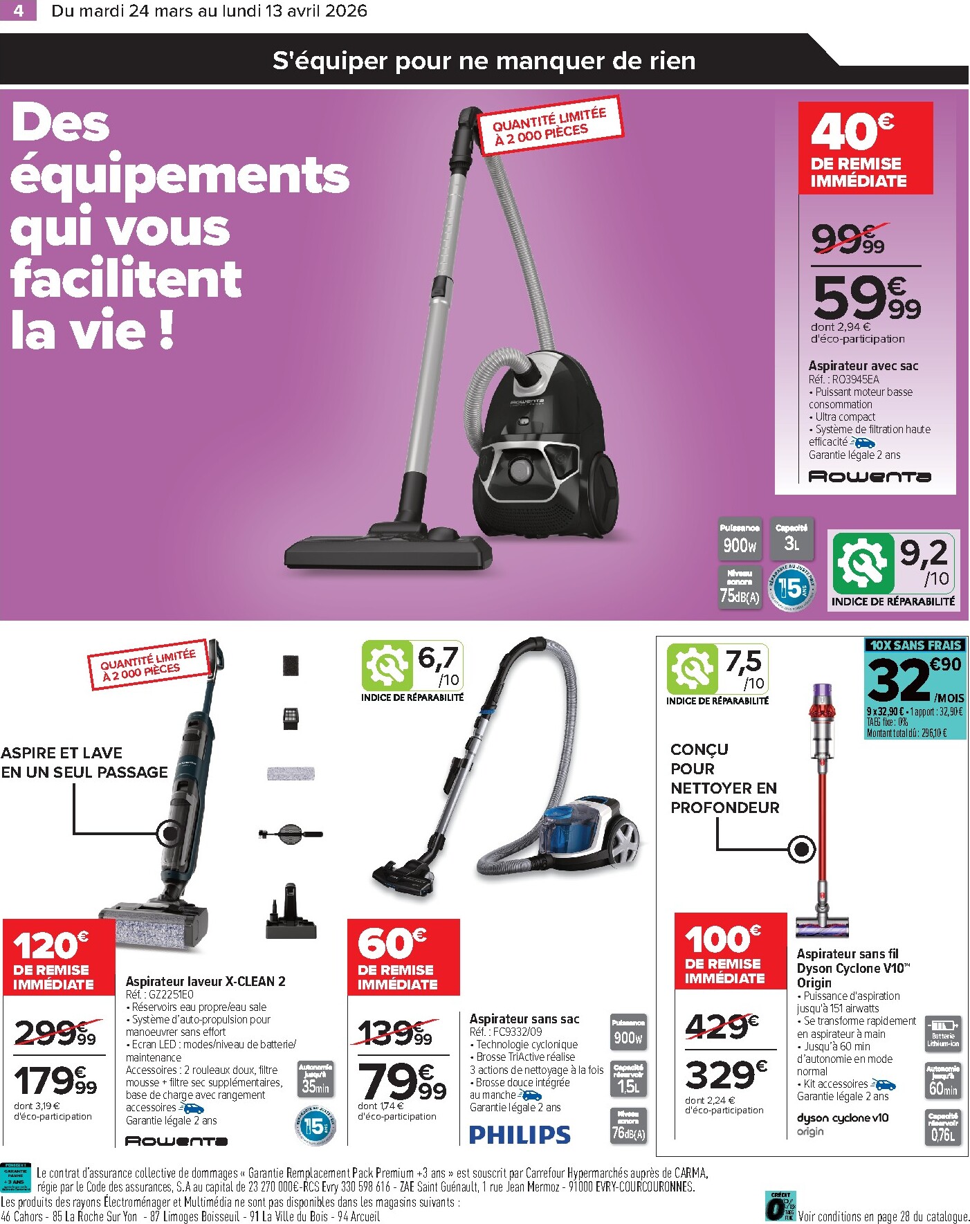 carrefour - Catalogue Carrefour - Faites Enter les Bonnes Affaires de Printemps valable du 24/03/2026 au 13/04/2026 - page: 4