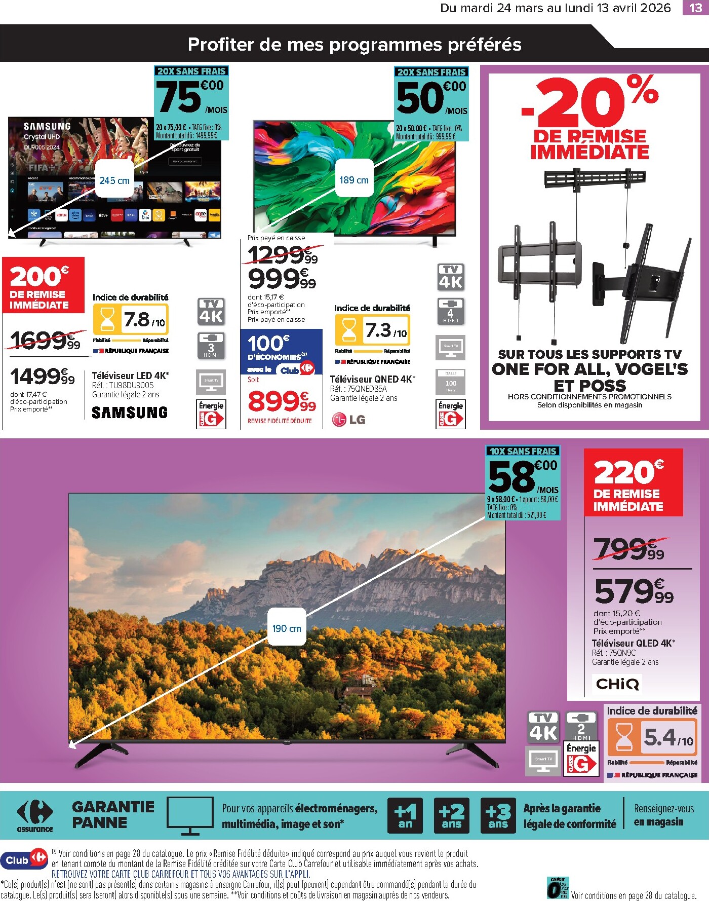 carrefour - Catalogue Carrefour - Faites Enter les Bonnes Affaires de Printemps valable du 24/03/2026 au 13/04/2026 - page: 13