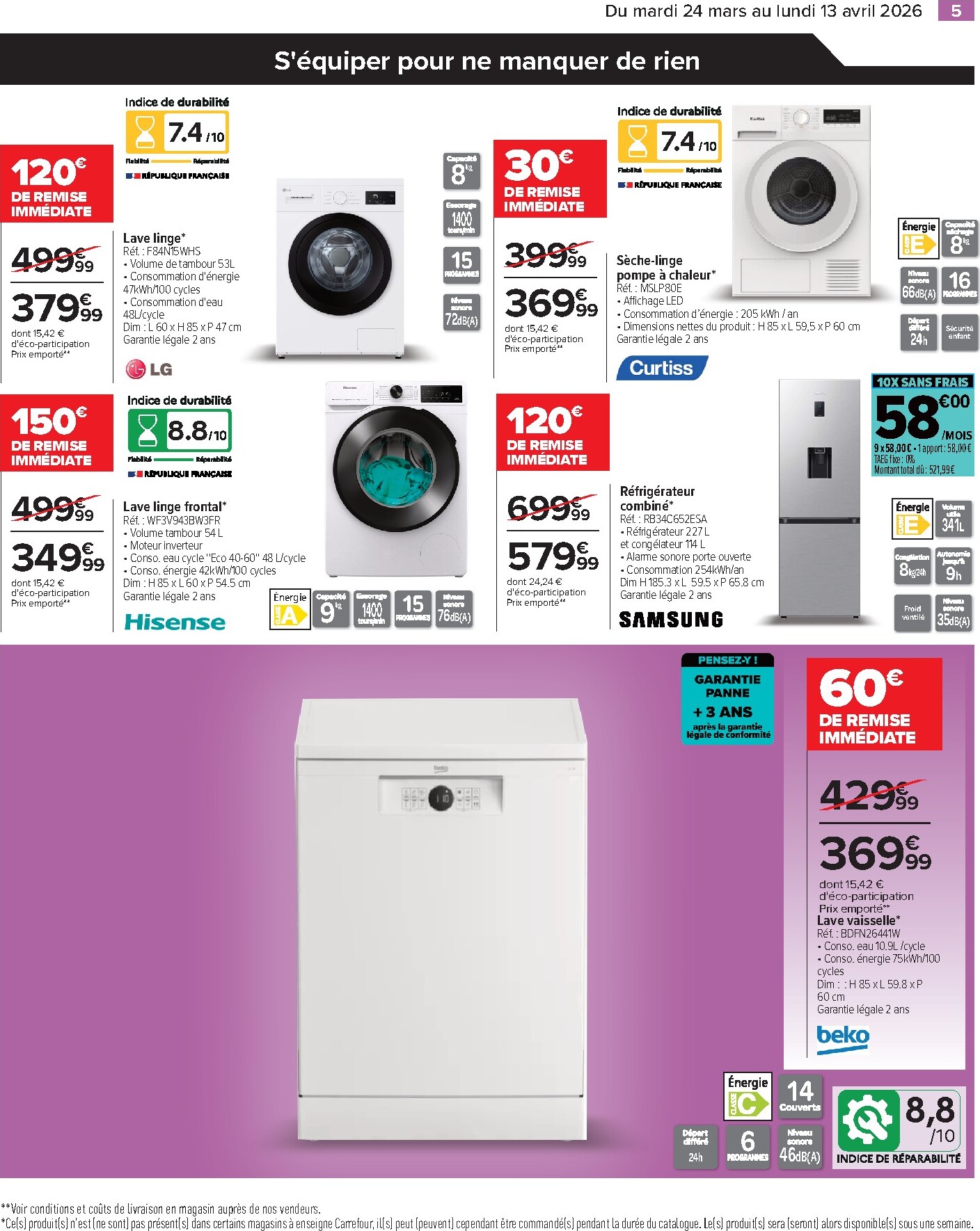 carrefour - Catalogue Carrefour - Faites Enter les Bonnes Affaires de Printemps valable du 24/03/2026 au 13/04/2026 - page: 5