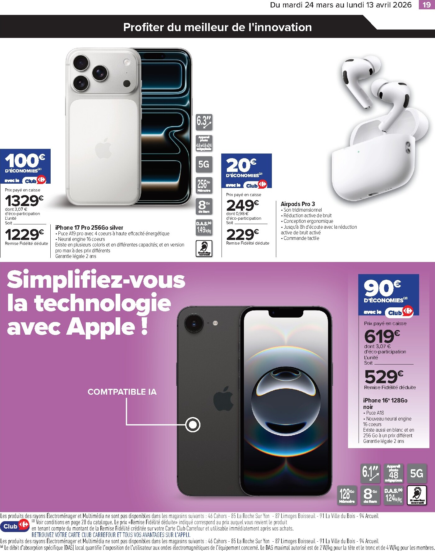 carrefour - Catalogue Carrefour - Faites Enter les Bonnes Affaires de Printemps valable du 24/03/2026 au 13/04/2026 - page: 19