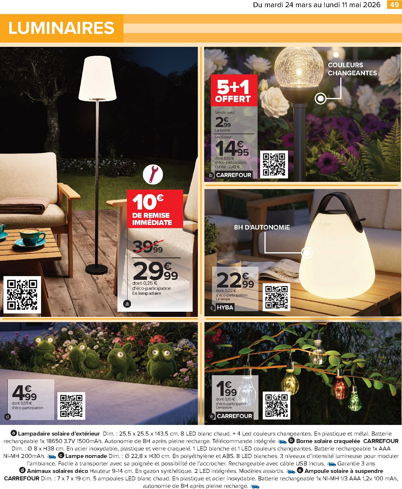 carrefour - Catalogue Carrefour - Jardin là où la Vie se Cultive valable du 24/03/2026 au 11/05/2026 - page: 49