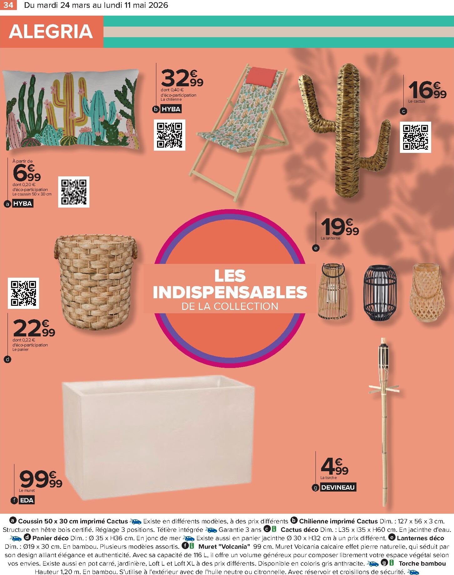 carrefour - Catalogue Carrefour - Jardin là où la Vie se Cultive valable du 24/03/2026 au 11/05/2026 - page: 34